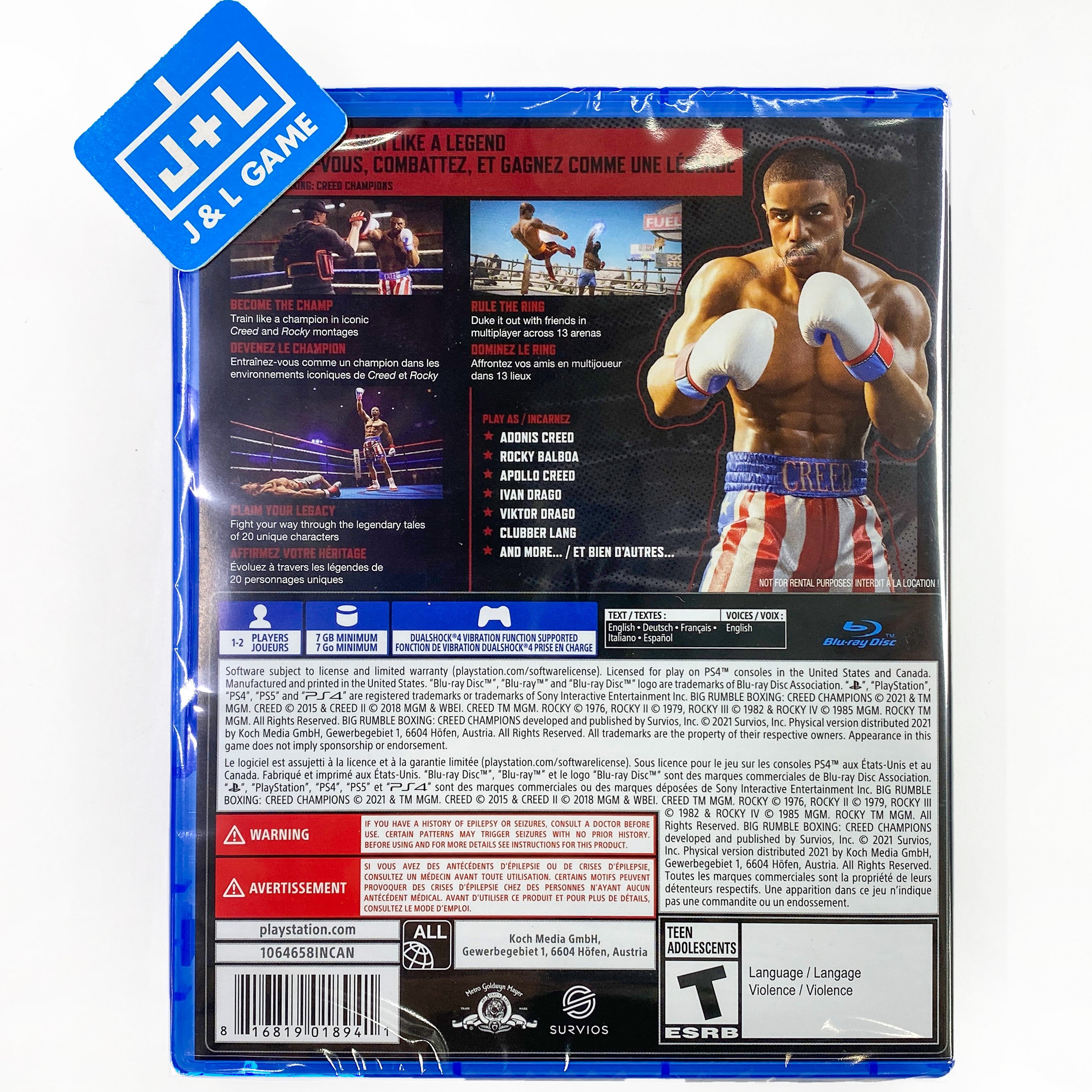 Big Rumble Boxing: Creed Champions - (PS4) PlayStation 4 Video Games Deep Silver   