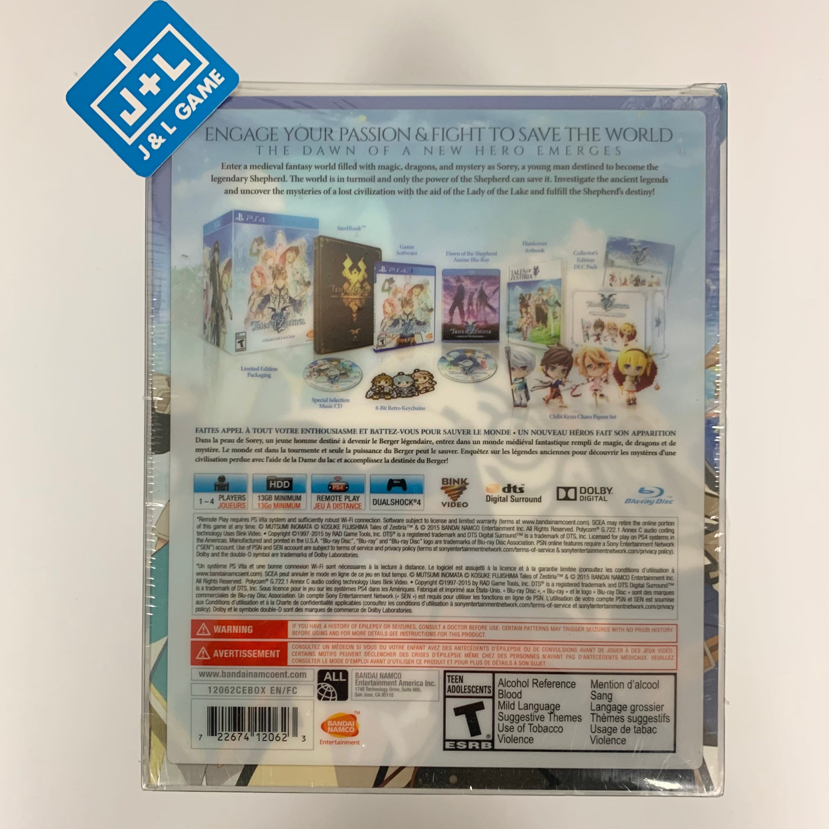 Tales of Zestiria: Collector's Edition - (PS4) PlayStation 4 Video Games BANDAI NAMCO Entertainment   