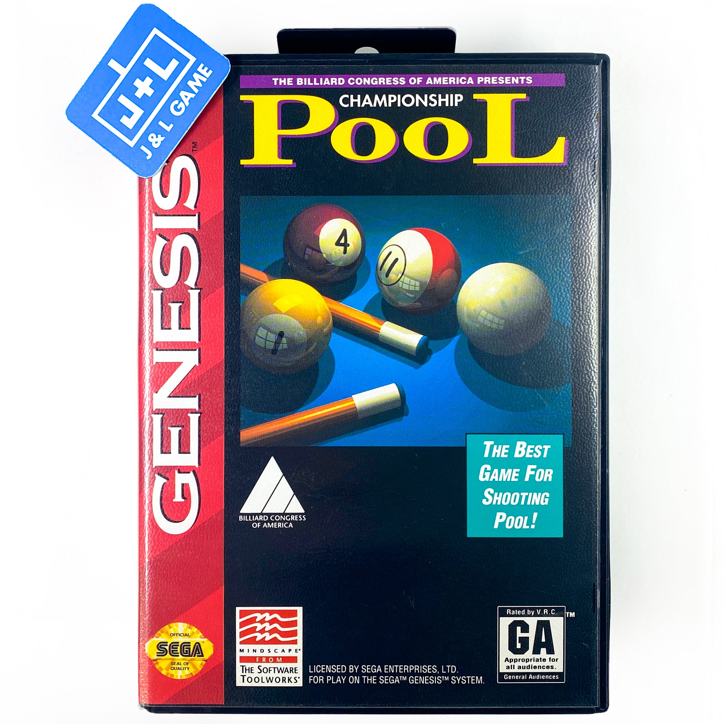 Championship Pool - SEGA Genesis [Pre-Owned] Video Games Mindscape   