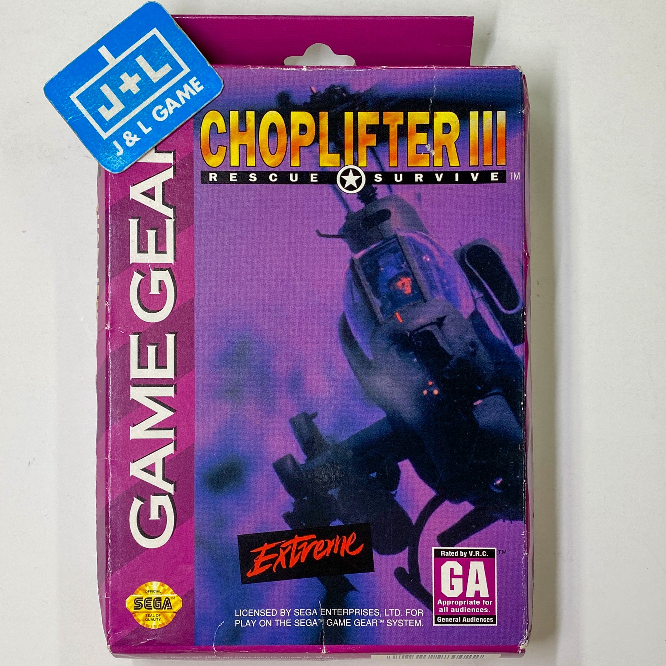 Choplifter III - SEGA GameGear [Pre-Owned] Video Games Extreme Entertainment Group   