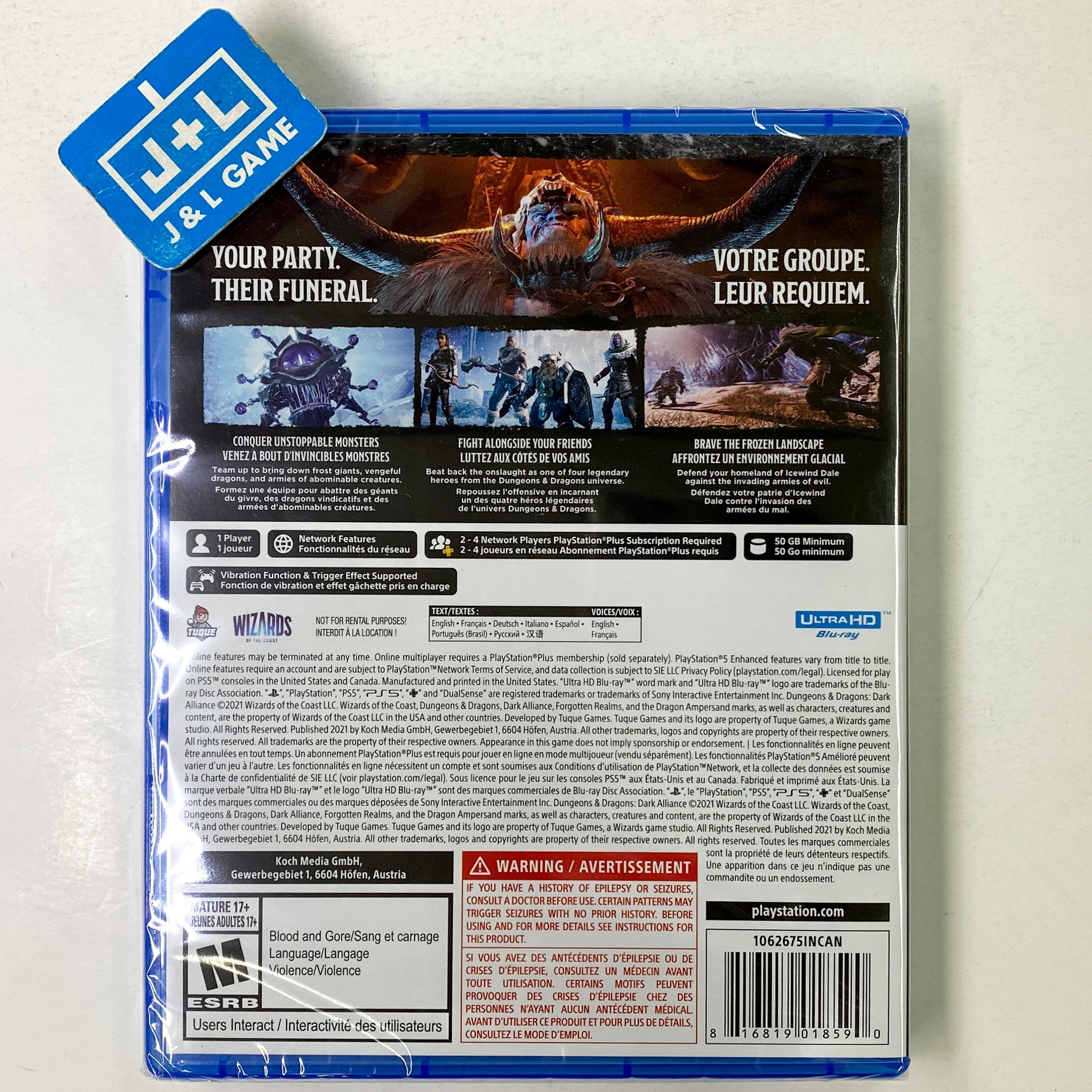 Dungeons & Dragons: Dark Alliance - (PS5) PlayStation 5 Video Games Koch Distribution   