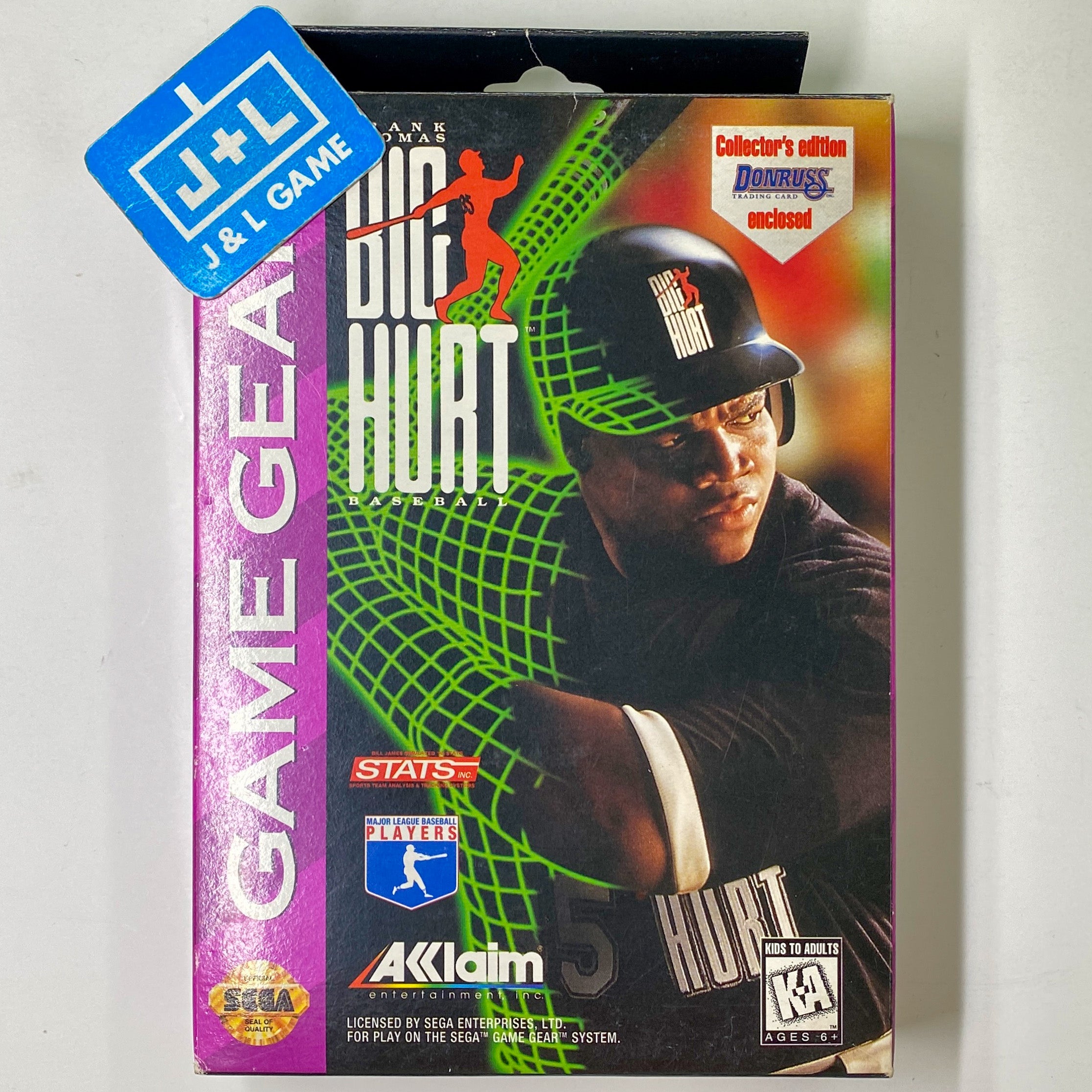 Frank Thomas Big Hurt Baseball - SEGA GameGear [Pre-Owned] Video Games Acclaim   