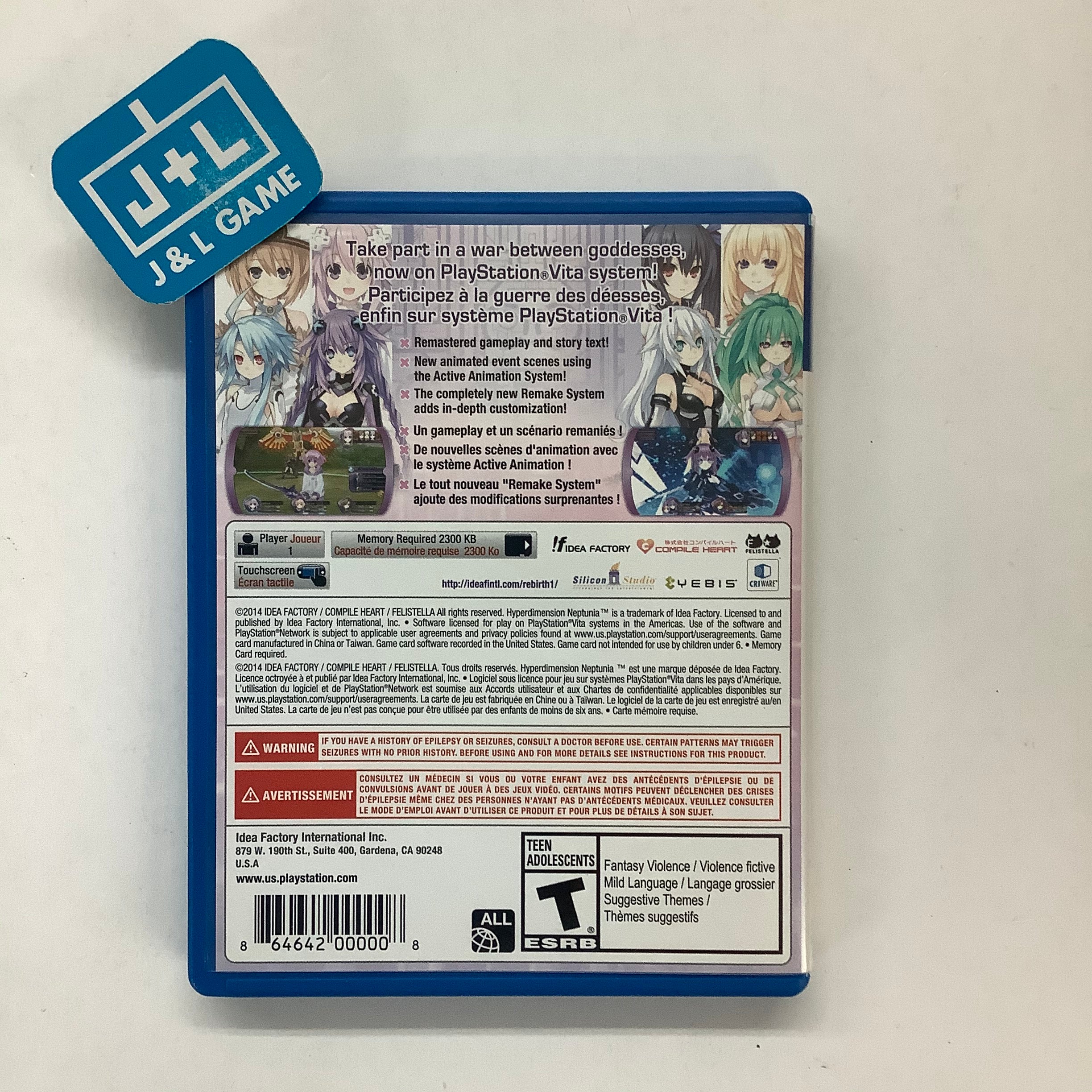 Hyperdimension Neptunia Re;Birth1 - (PSV) PlayStation Vita [Pre-Owned] Video Games Idea Factory   