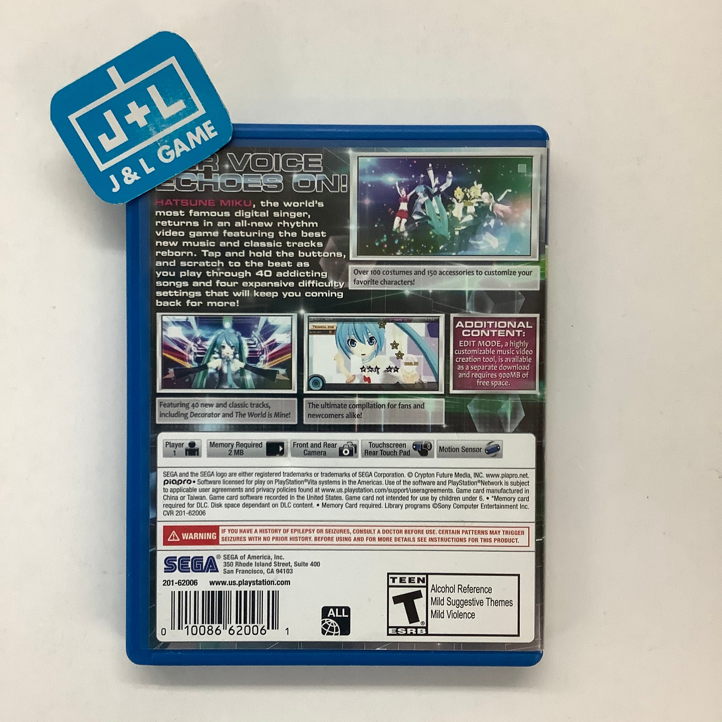 Hatsune Miku: Project Diva F 2nd - (PSV) PlayStation Vita [Pre-Owned] Video Games Sega   