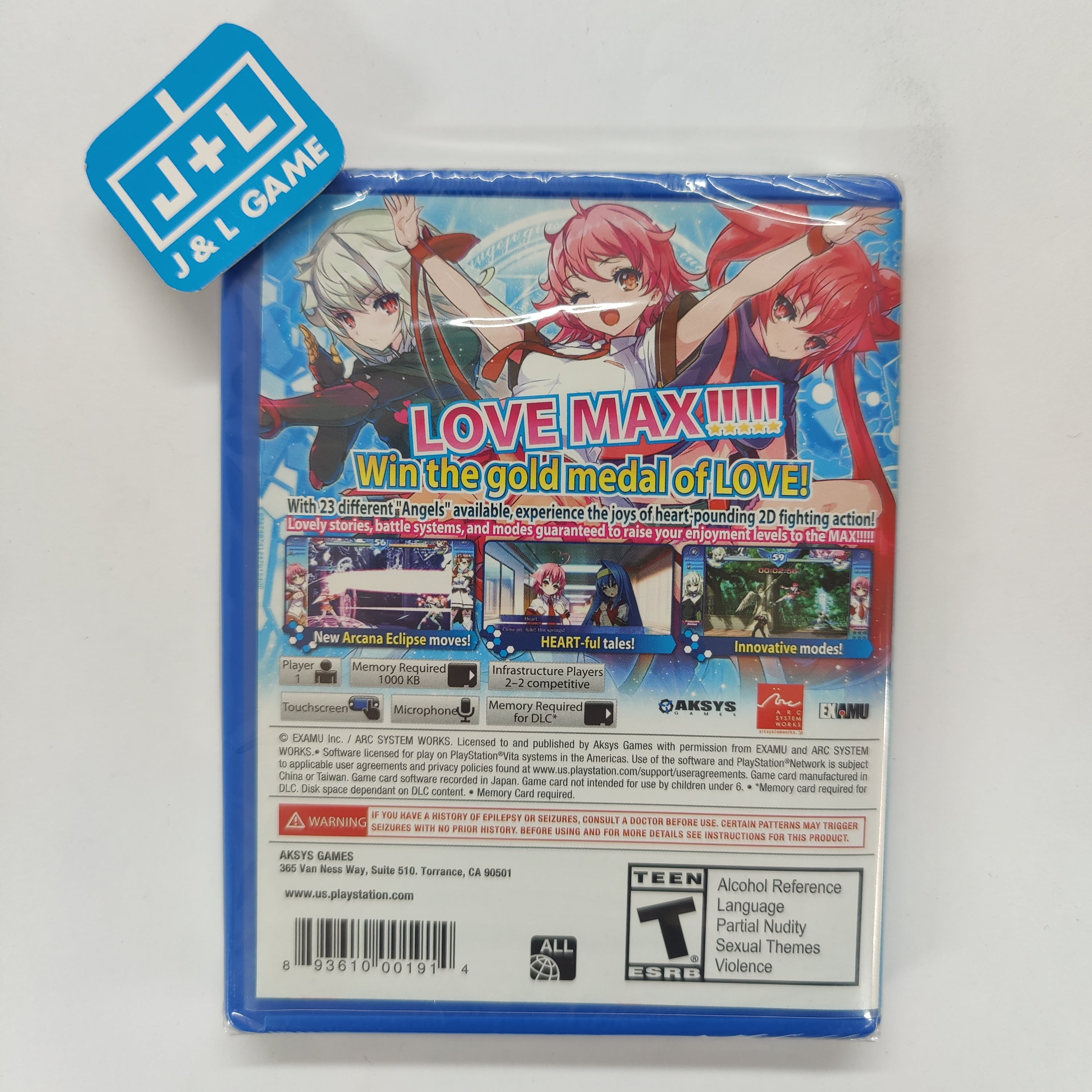 Arcana Heart 3: LOVE MAX!!!!! - (PSV) PlayStation Vita Video Games Aksys Games   