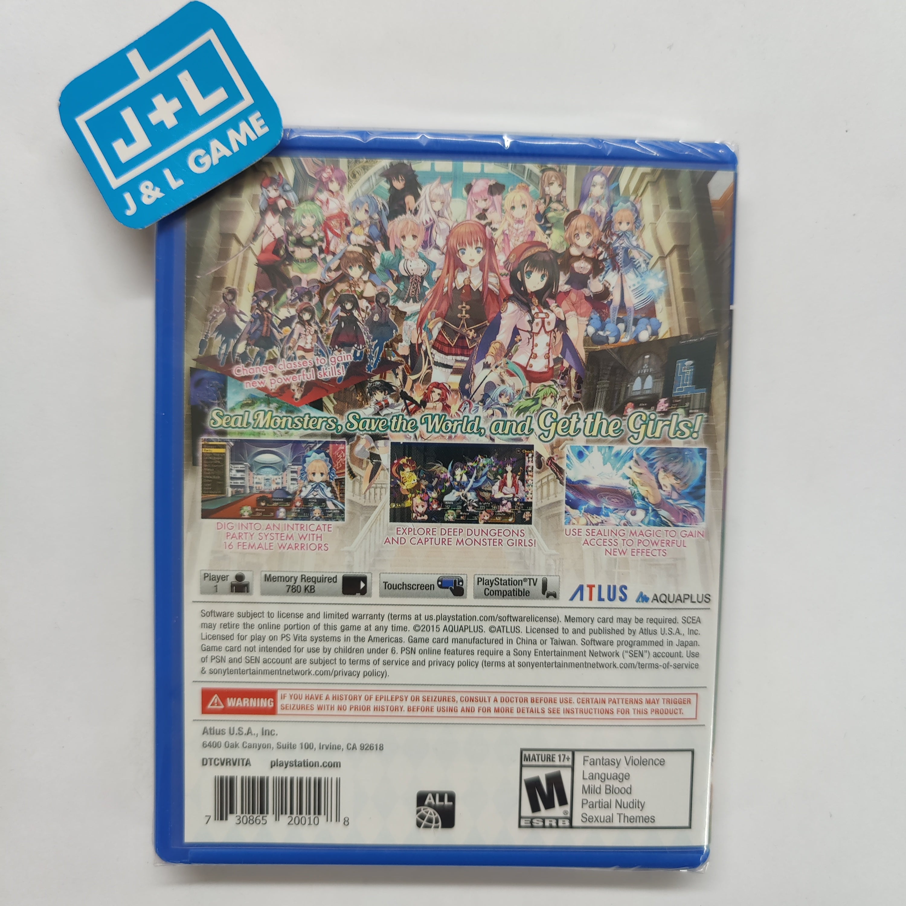 Dungeon Travelers 2: The Royal Library & the Monster Seal - (PSV) PlayStation Vita Video Games Atlus   