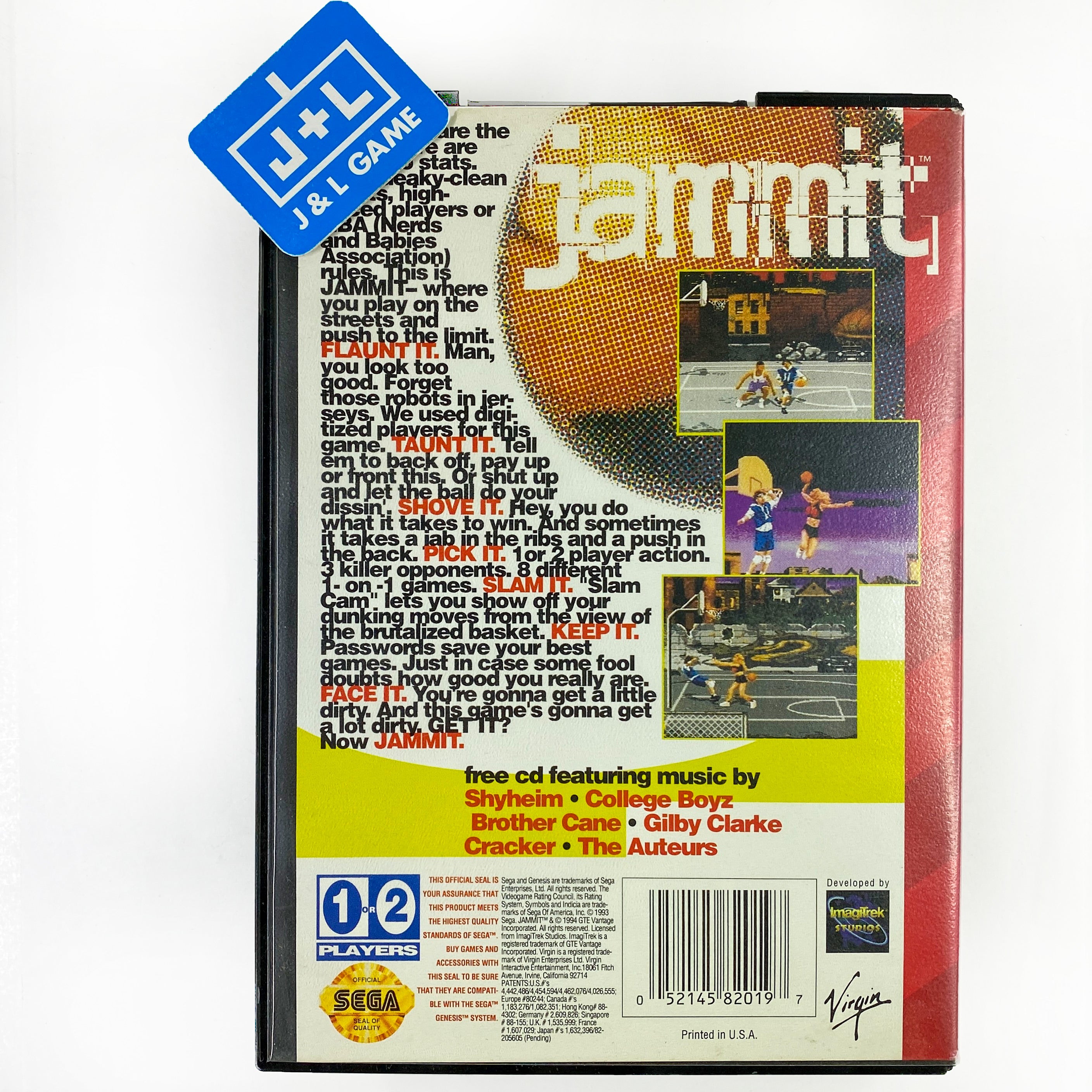 Jammit - SEGA Genesis [Pre-Owned] Video Games Virgin Interactive   