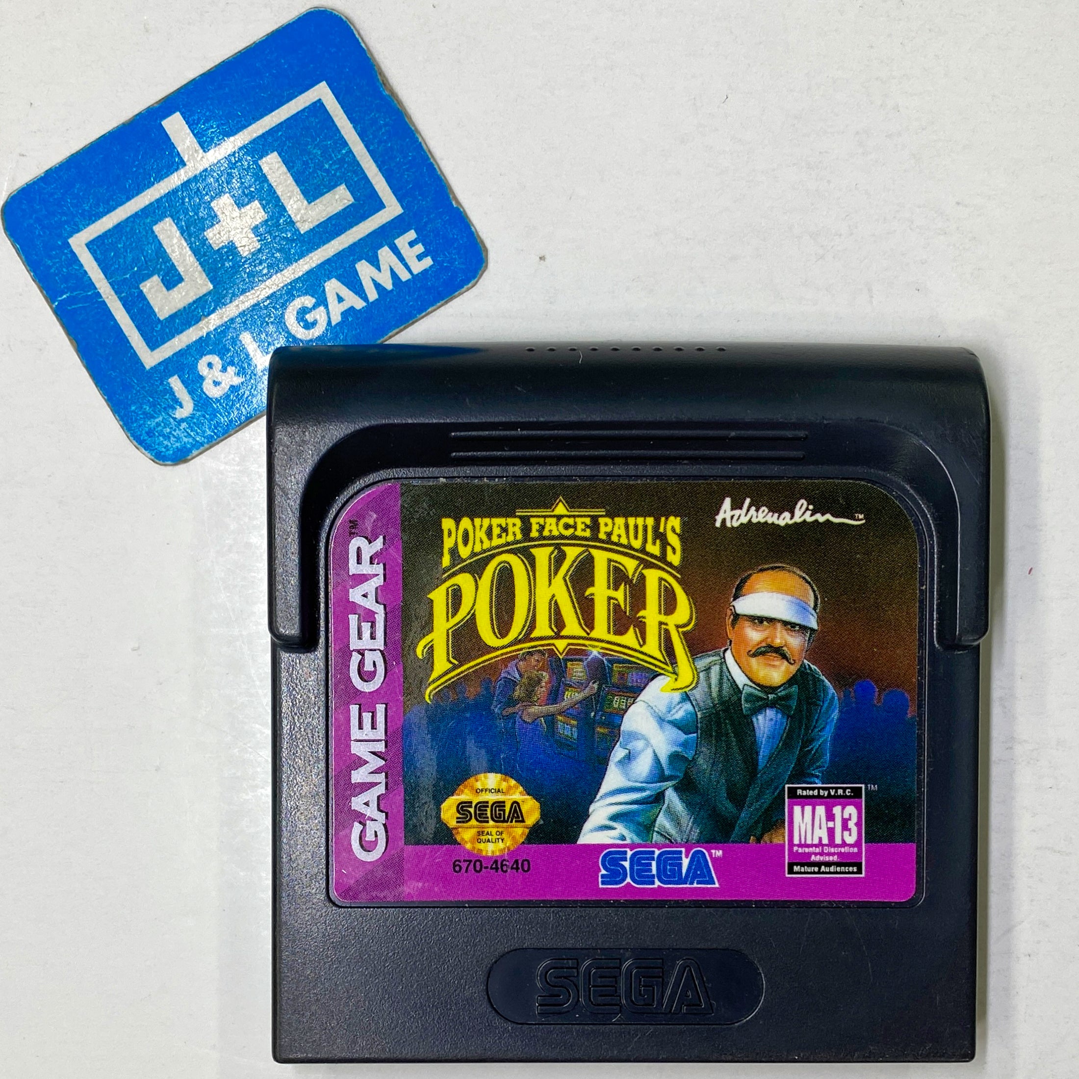 Poker Face Paul's Poker - SEGA GameGear [Pre-Owned] Video Games Adrenalin Interactive   