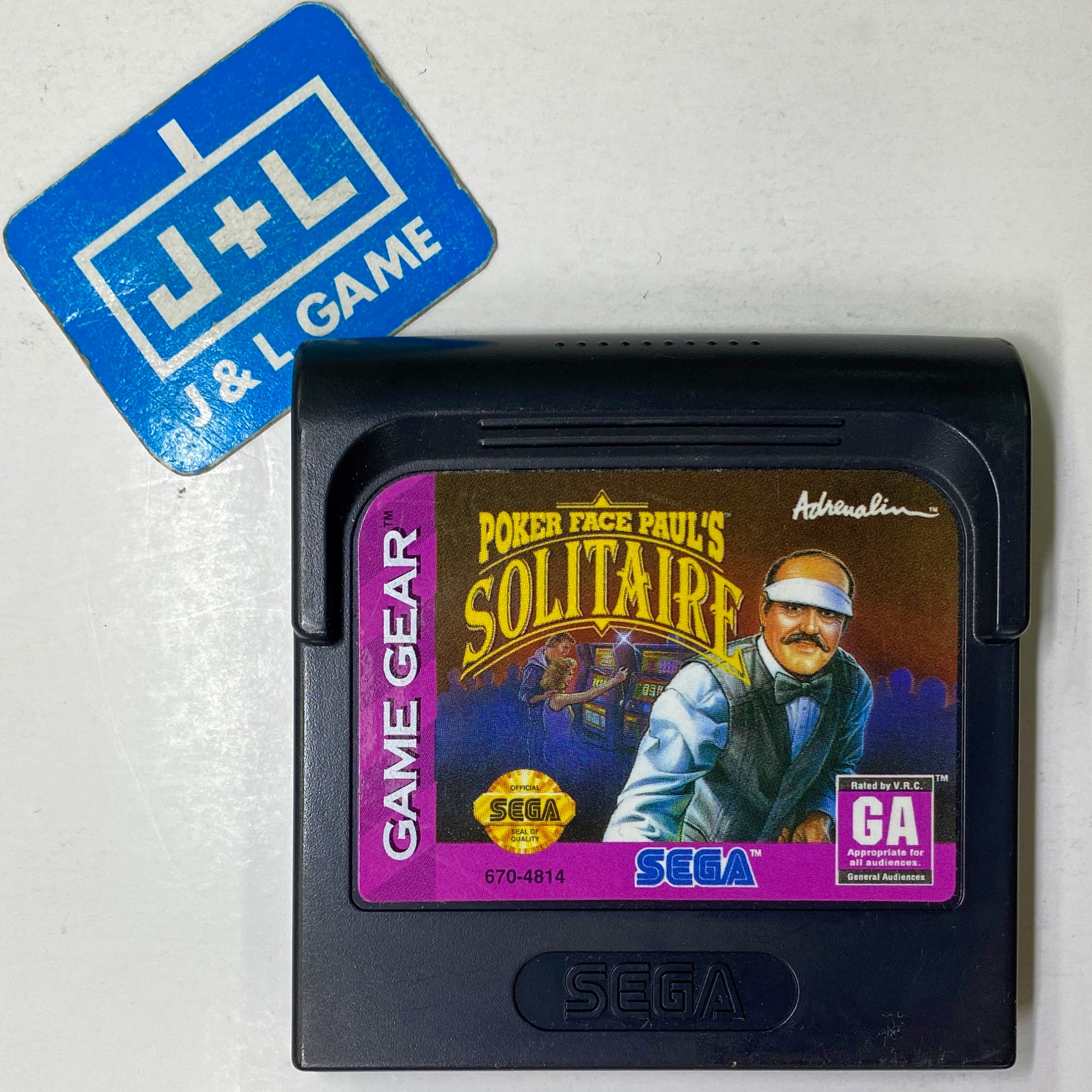 Poker Face Paul's Solitaire - SEGA GameGear [Pre-Owned] Video Games Adrenalin Interactive   