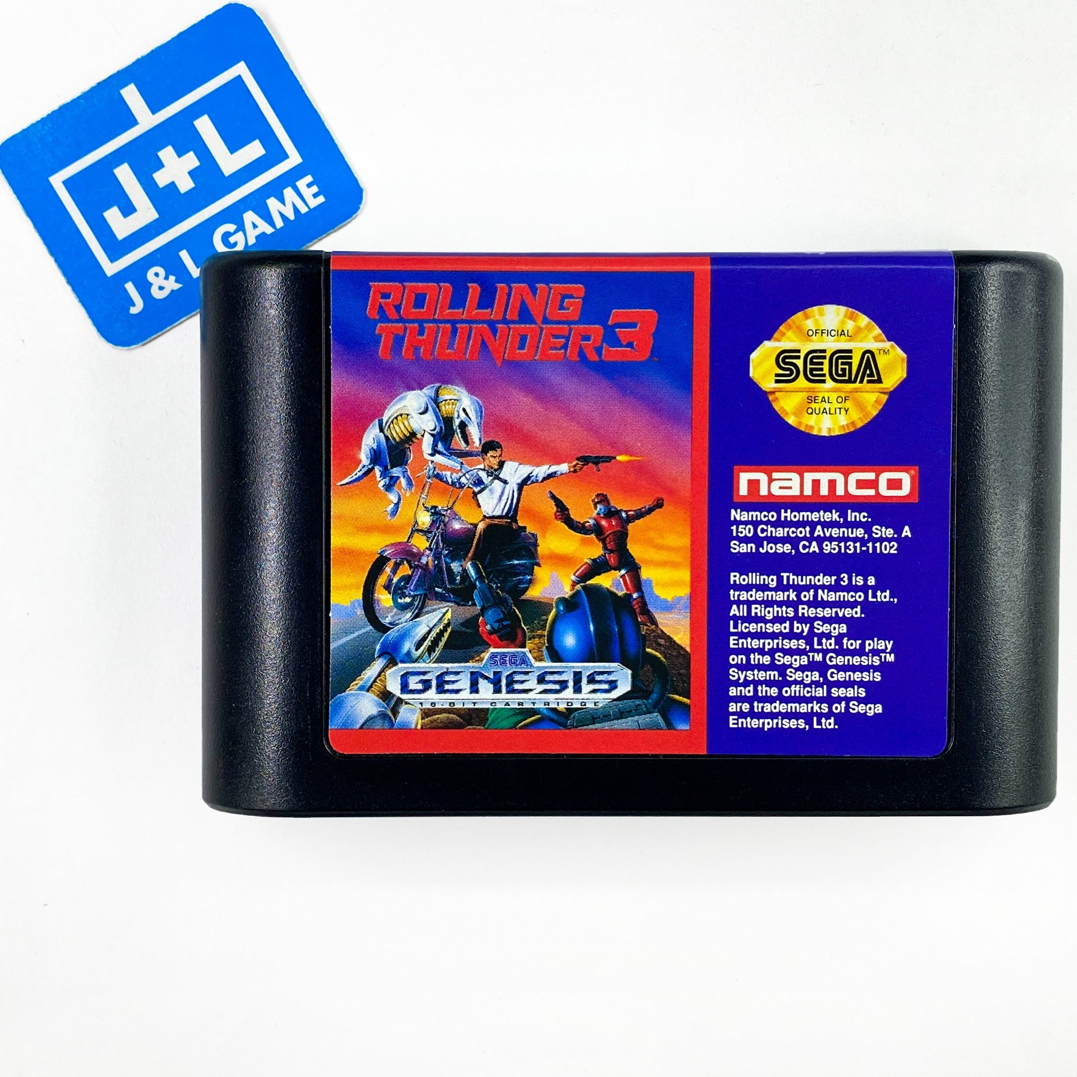 Rolling Thunder 3 - SEGA Genesis [Pre-Owned] Video Games Namco   