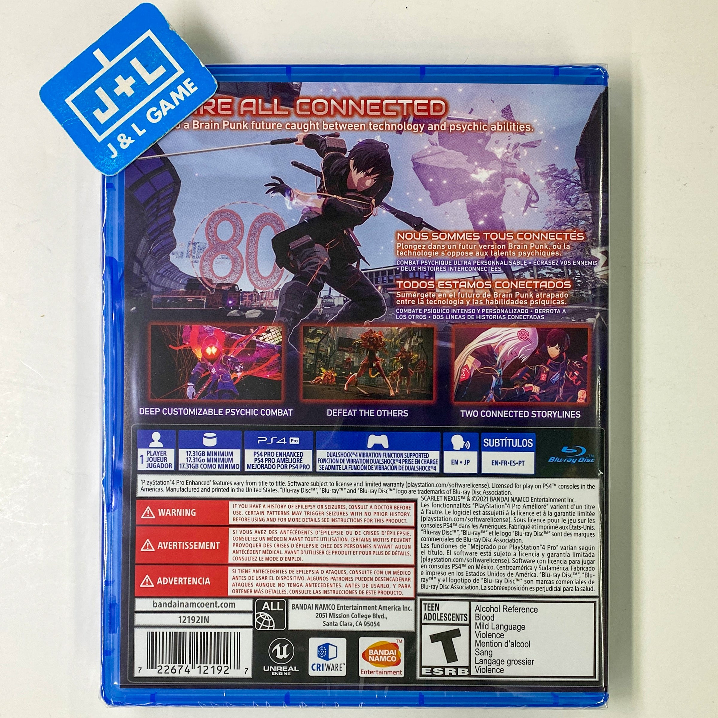 SCARLET NEXUS - (PS4) PlayStation 4 Video Games BANDAI NAMCO Entertainment   