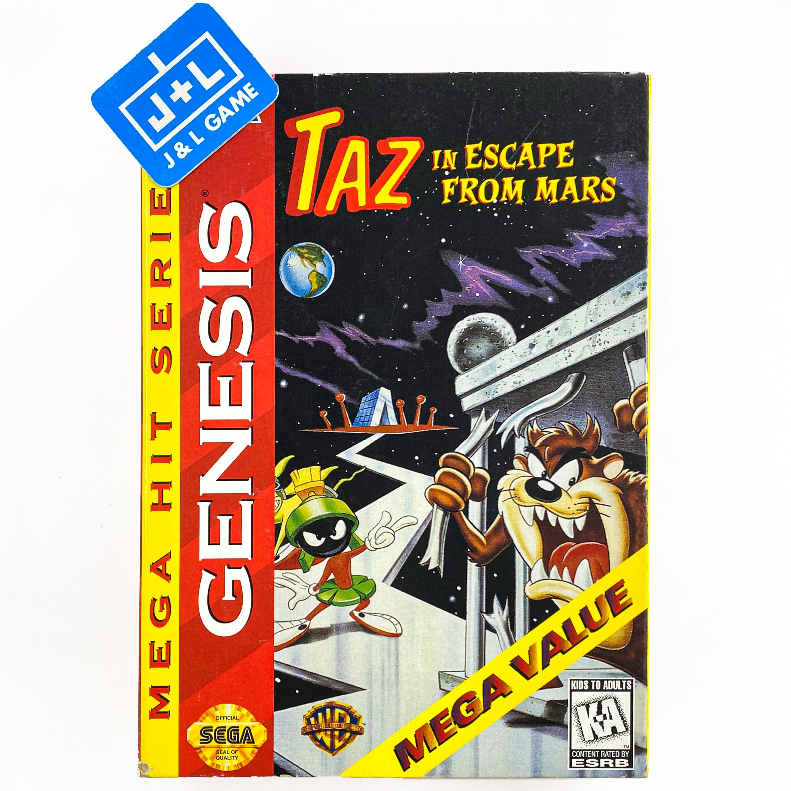 Taz in Escape From Mars (Mega Hit Series) - SEGA Genesis [Pre-Owned] Video Games Ballistic   