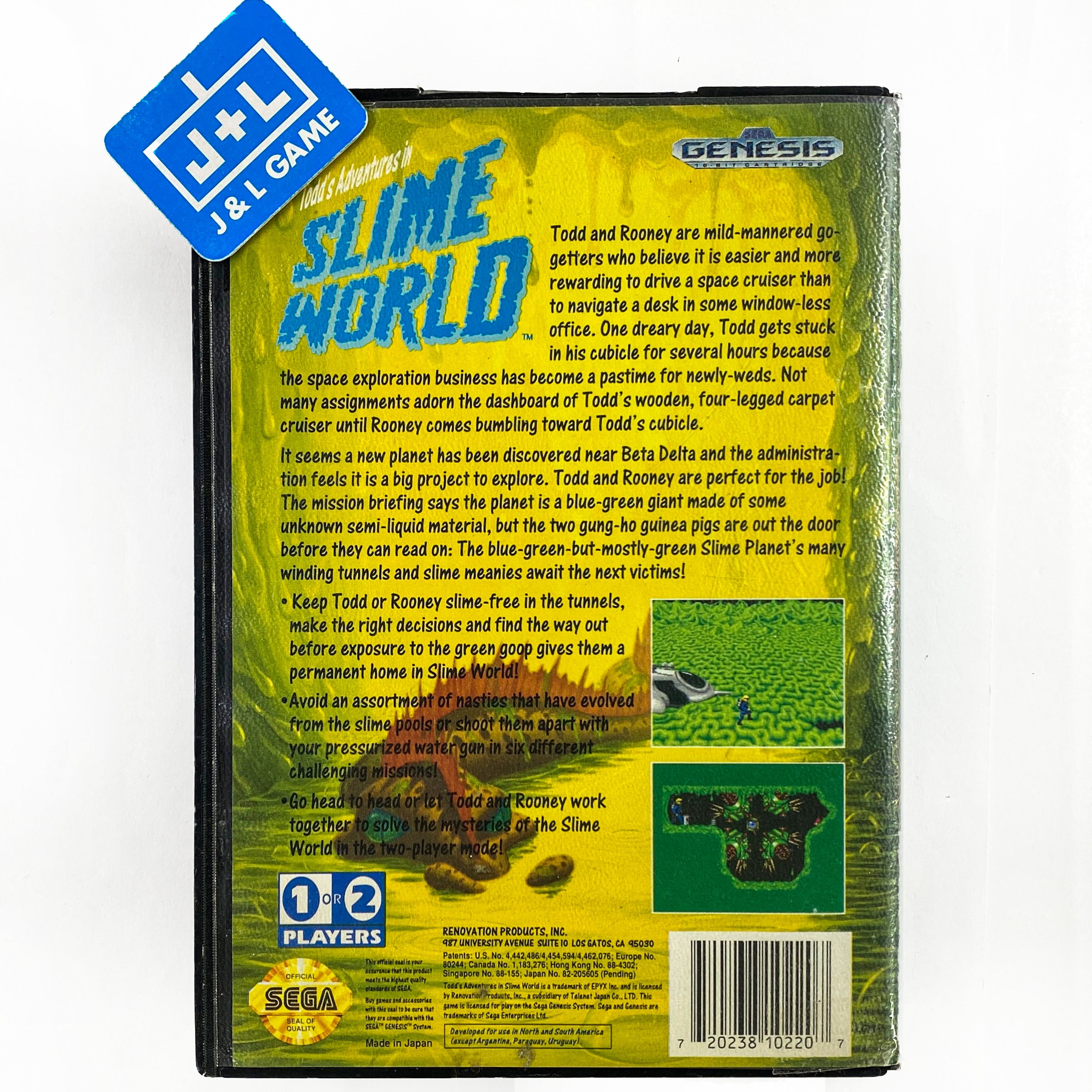 Todd's Adventures in Slime World - (SG) SEGA Genesis [Pre-Owned] Video Games Renovation   