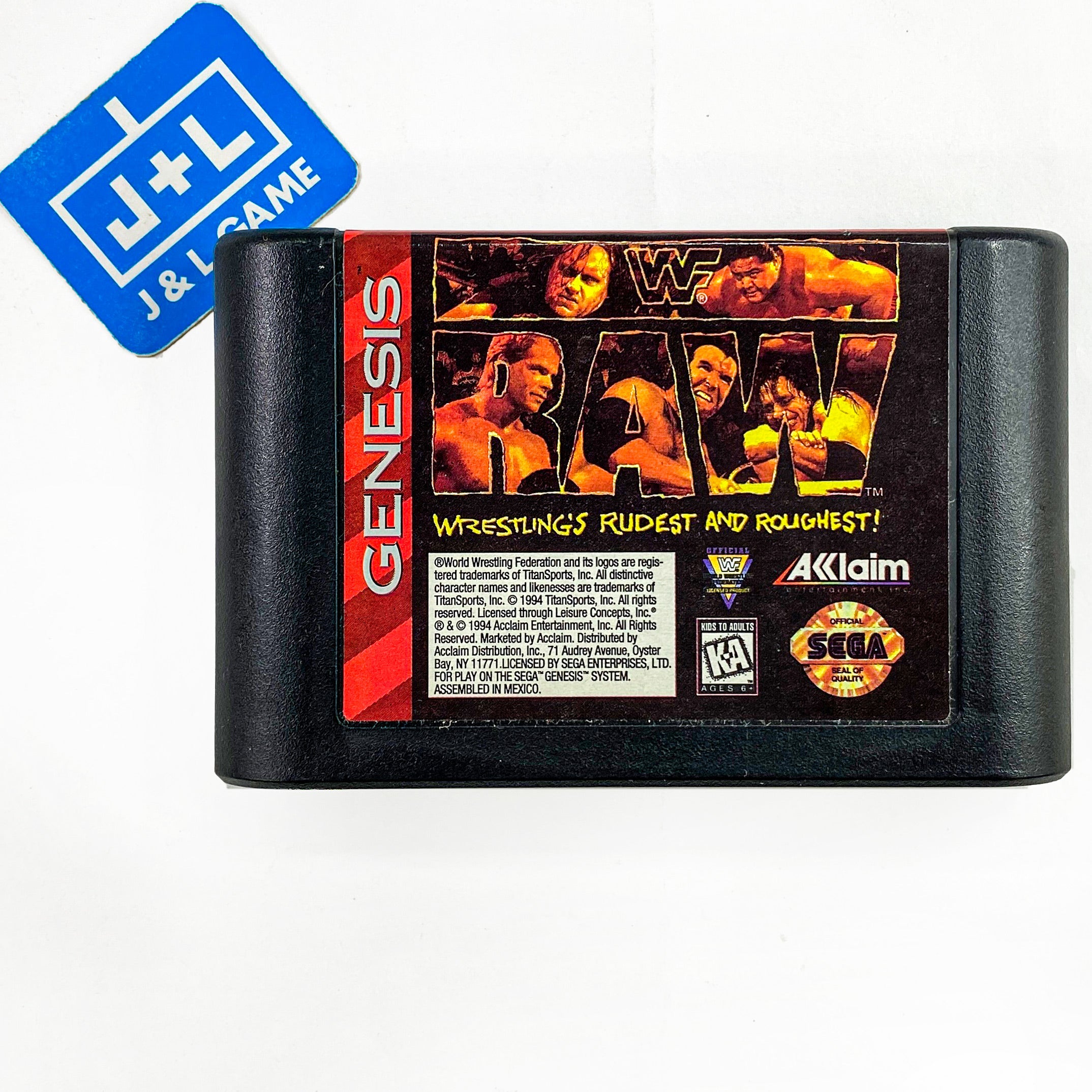 WWF Raw - (SG) SEGA Genesis [Pre-Owned] Video Games Acclaim   