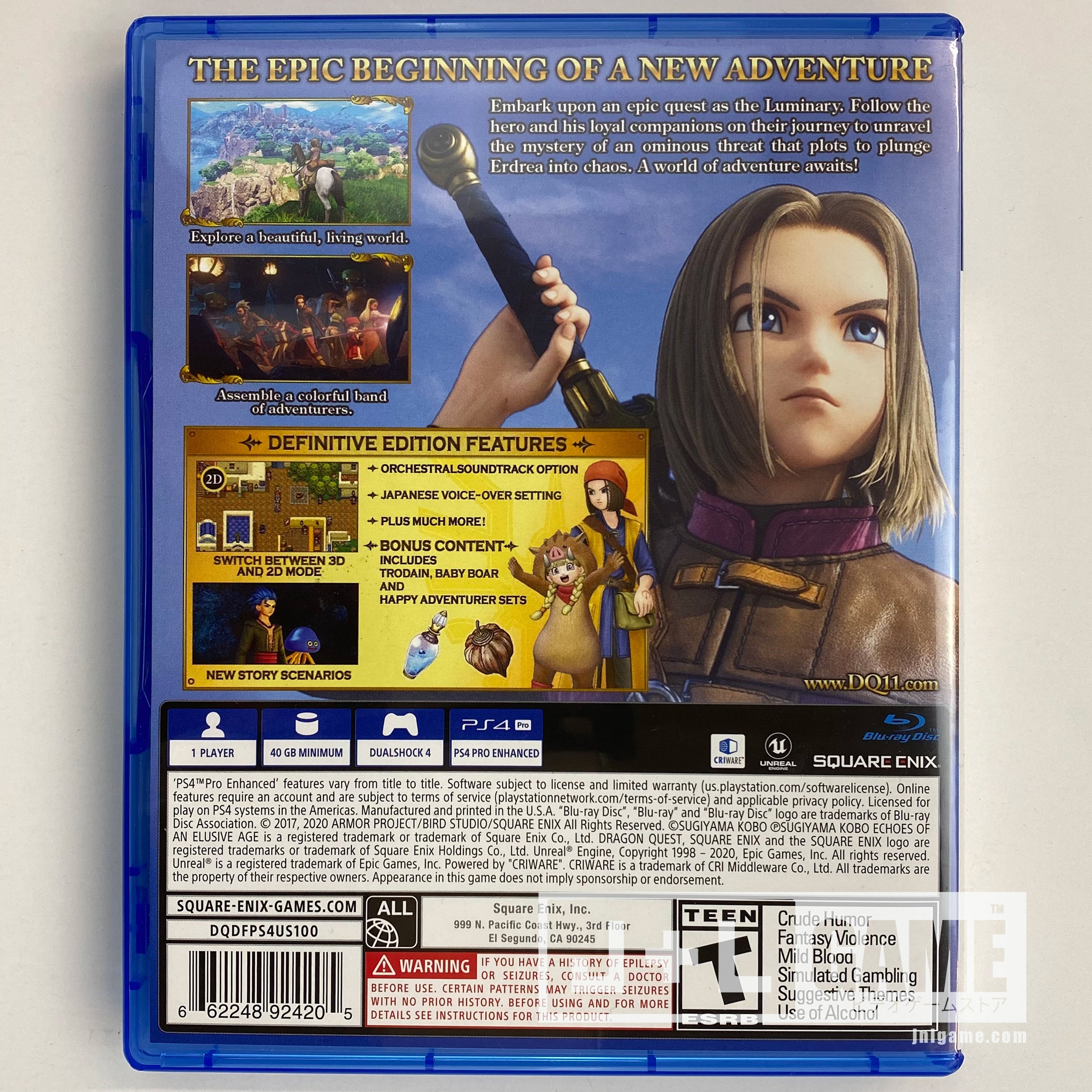 Dragon Quest XI S: Echoes of An Elusive Age - Definitive Edition - (PS4) PlayStation 4 [UNBOXING] Video Games Square Enix   