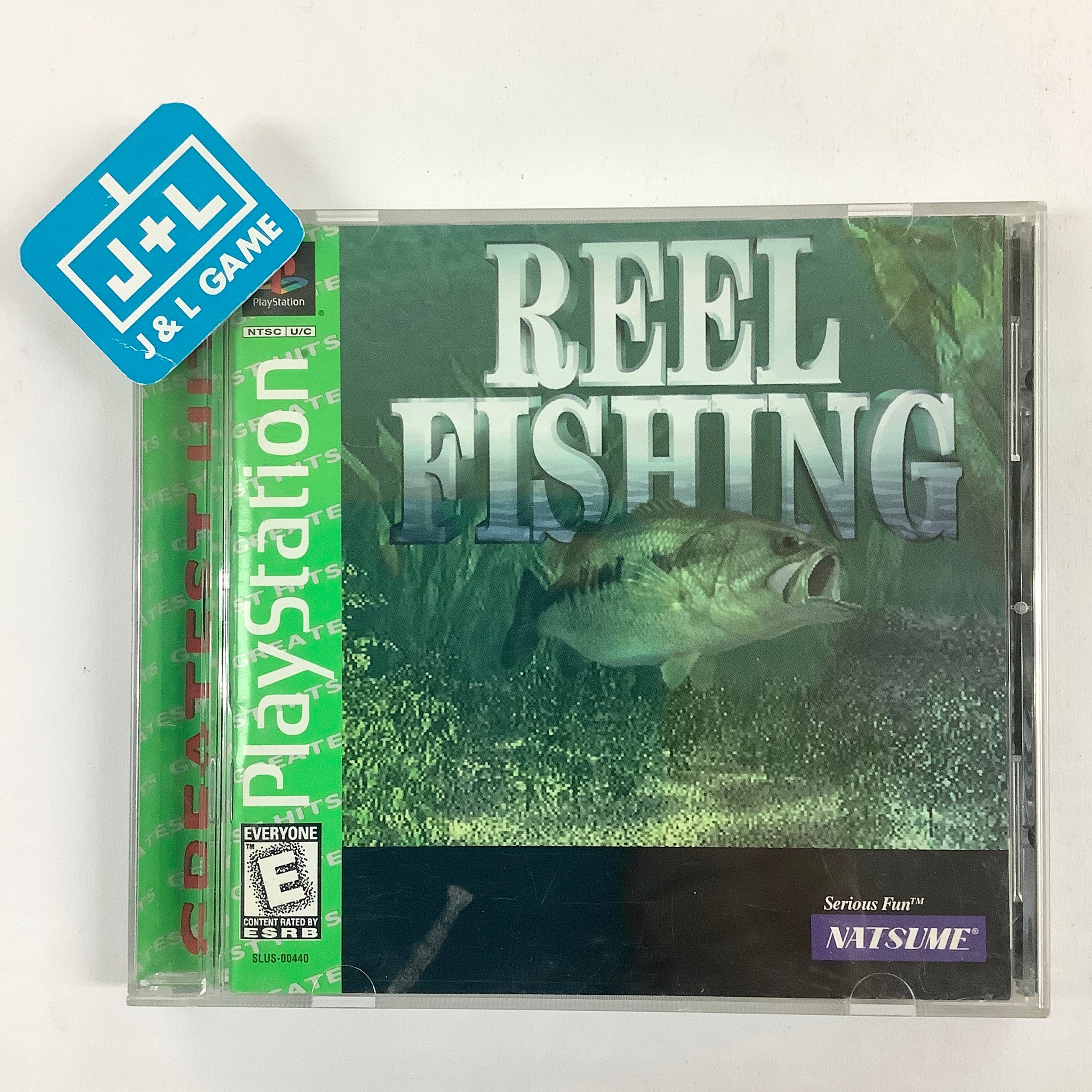 Reel Fishing (Greatest Hits) - (PS1) PlayStation 1 [Pre-Owned] Video Games Natsume   