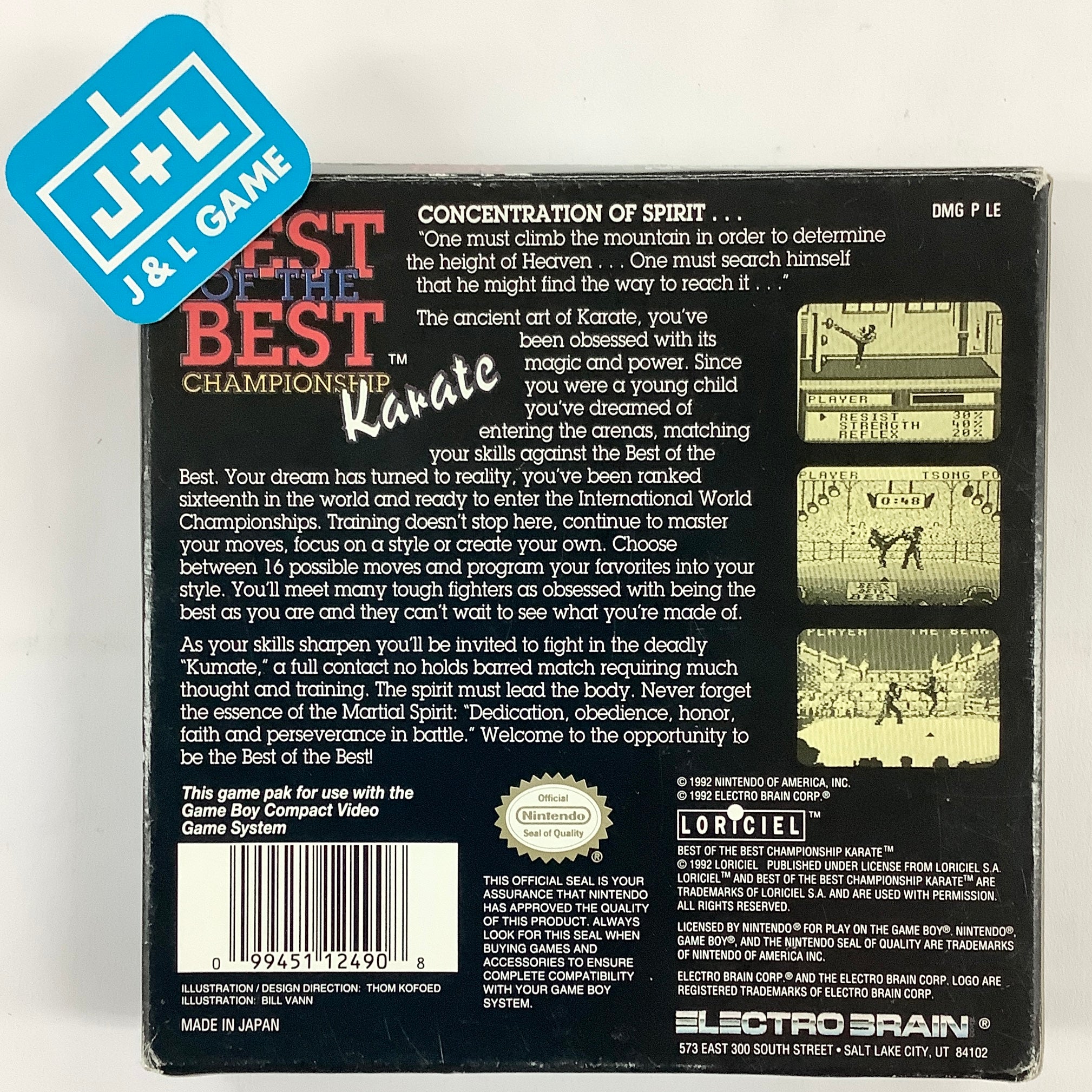 Best of the Best Karate Championship - (GB) Game Boy [Pre-Owned] Video Games Electro Brain   