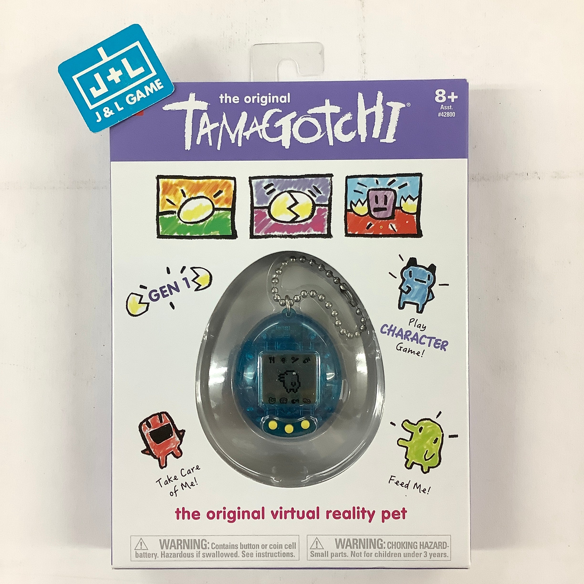 The Original Tamagotchi (Gen 1) (Clear Blue) - Tamagotchi Toy Tamagotchi   