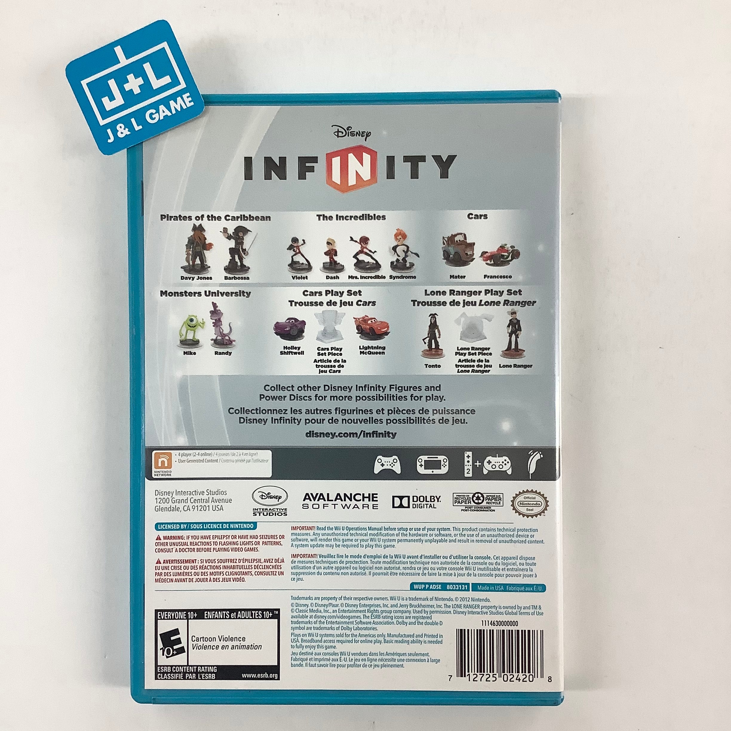 Disney Infinity (Game Only) - Nintendo Wii U [Pre-Owned] Video Games Disney Interactive Studios   