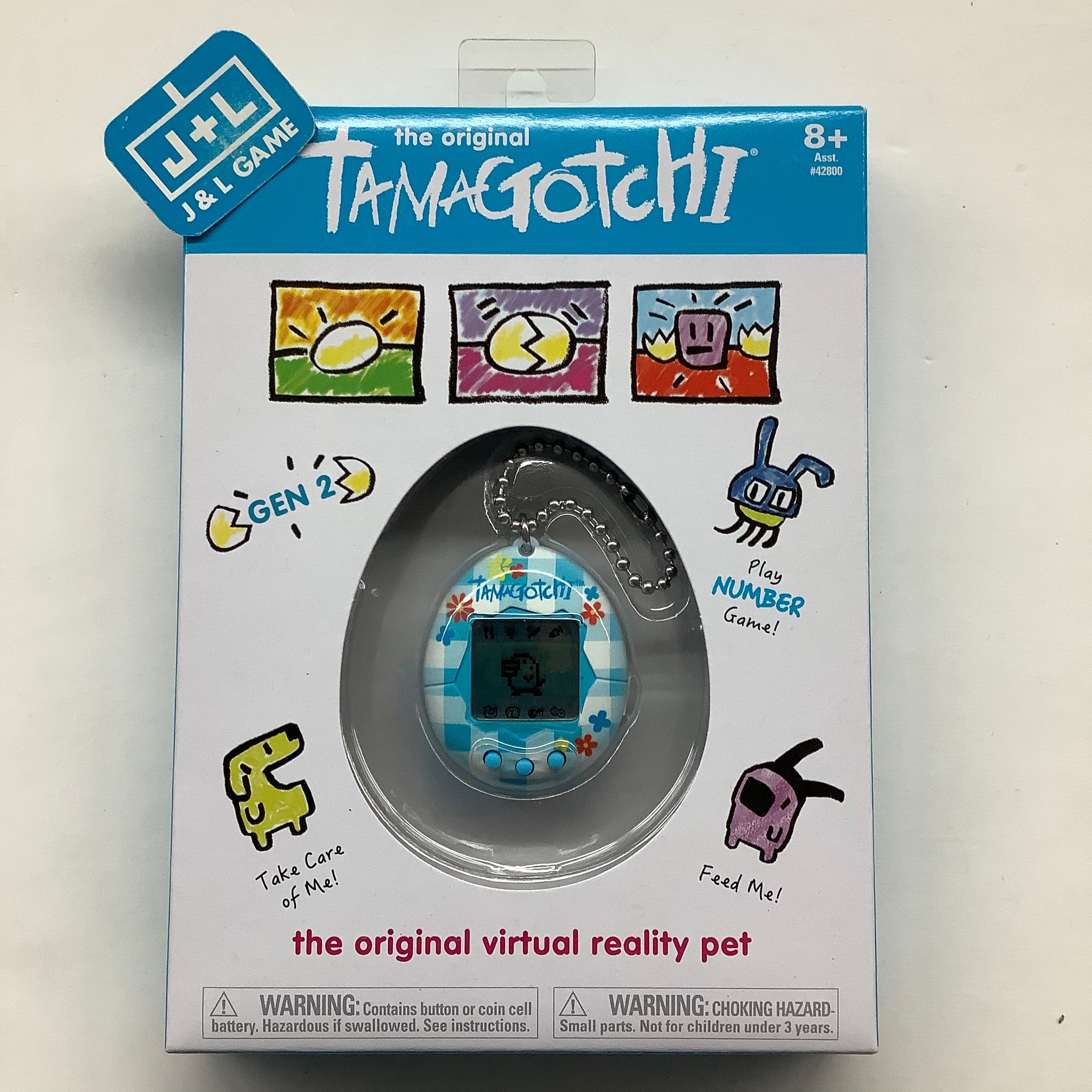 The Original Tamagotchi (Flower Gingham) - Tamagotchi Toy Tamagotchi   