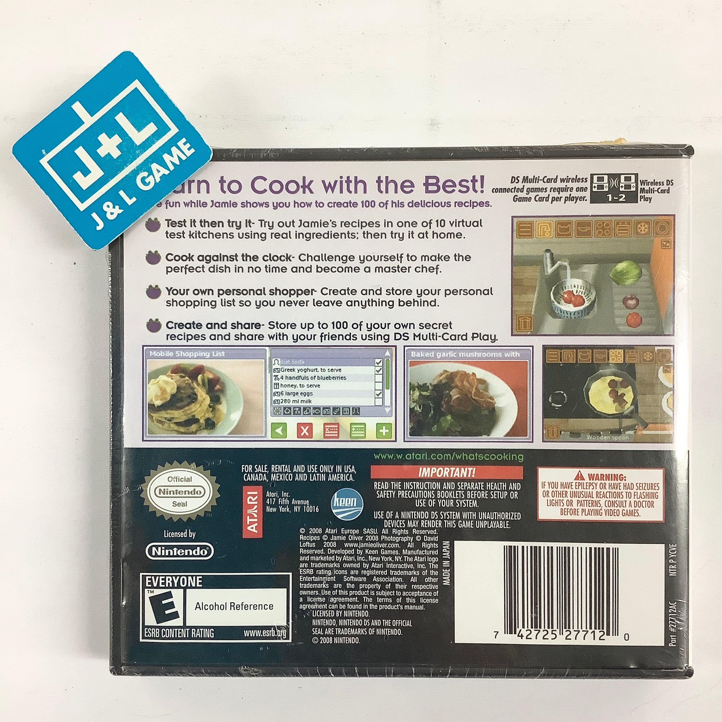 What's Cooking with Jamie Oliver - (NDS) Nintendo DS Video Games Atari SA   