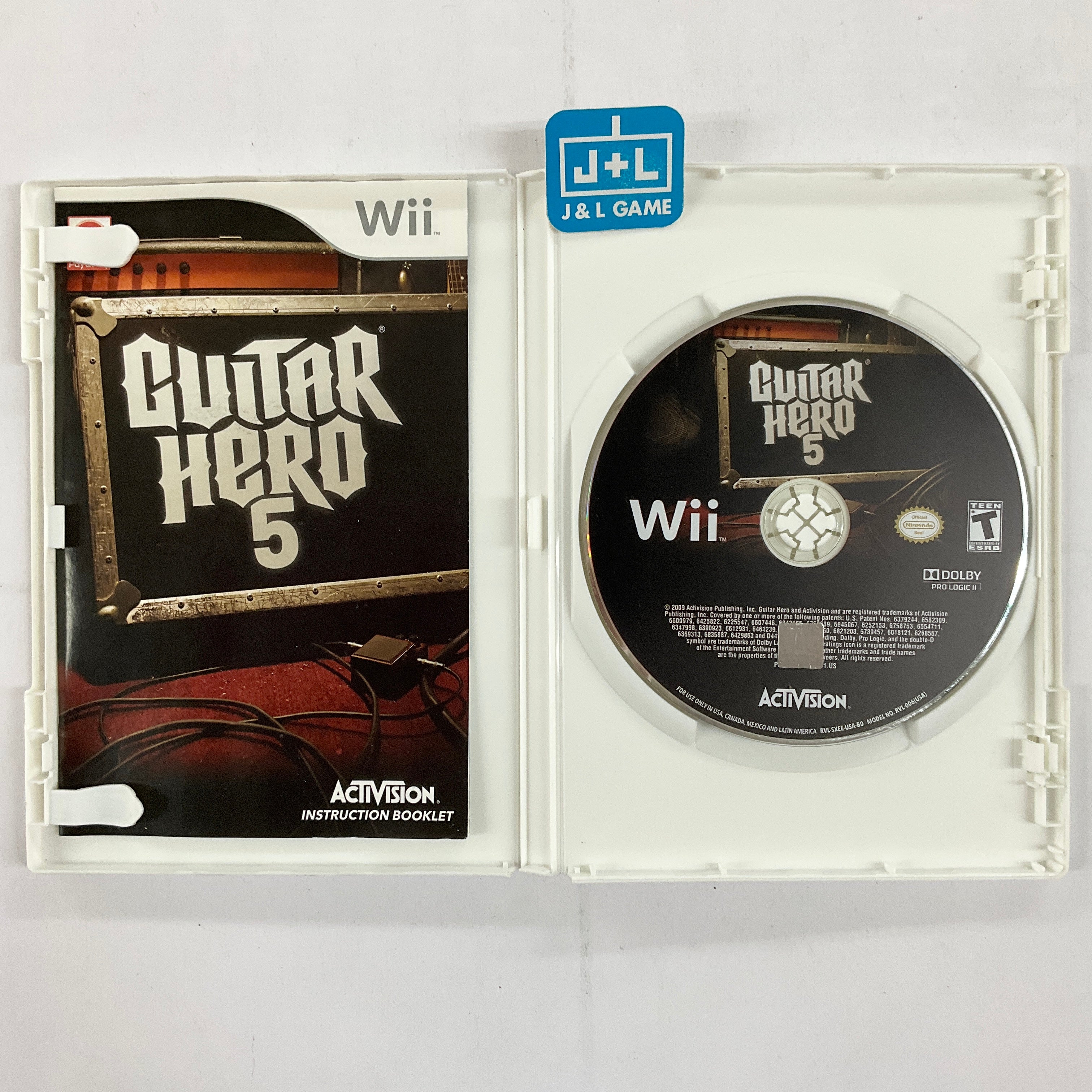 Guitar Hero 5 (Game Only) - Nintendo Wii [Pre-Owned] Video Games ACTIVISION   