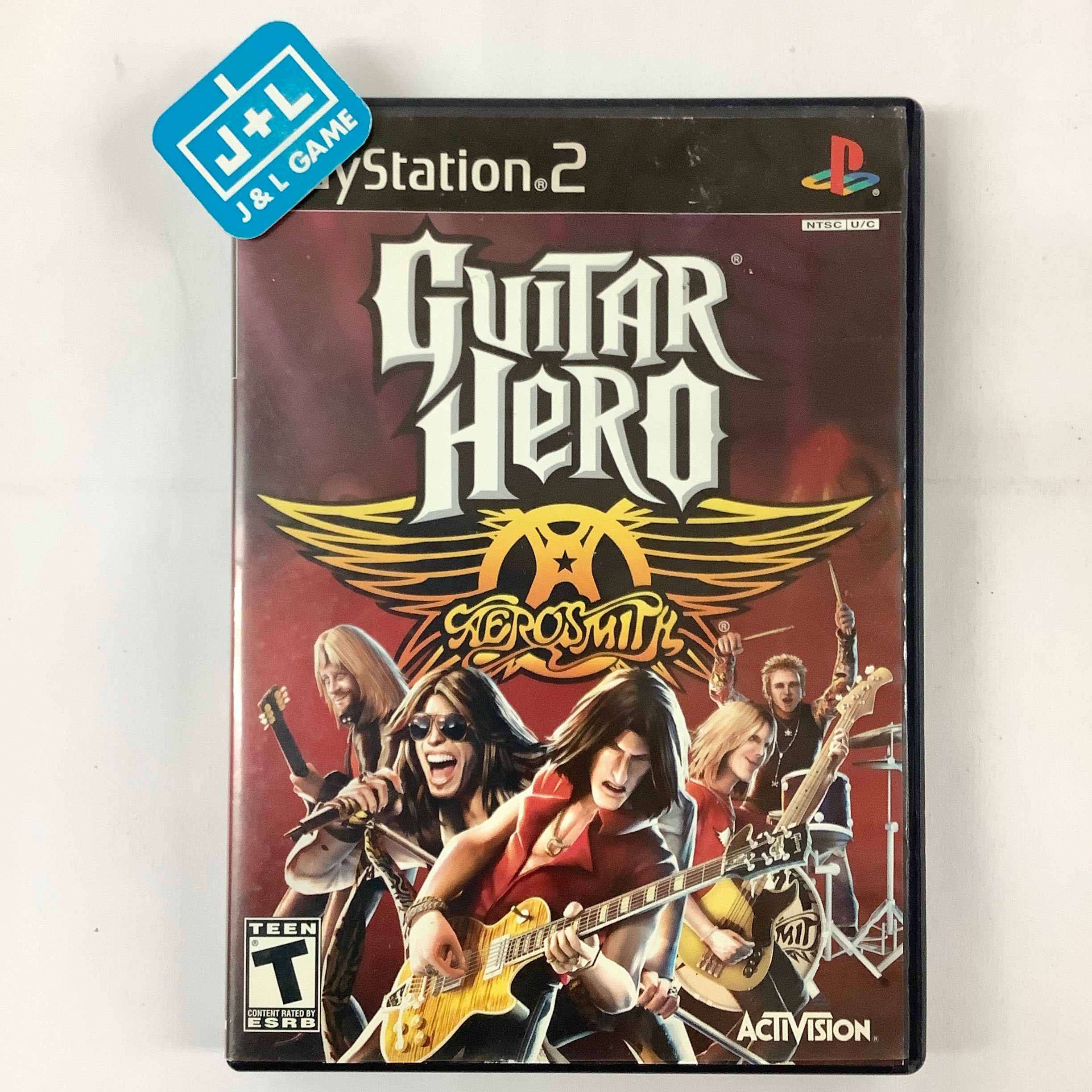 Guitar Hero: Aerosmith - (PS2) PlayStation 2 [Pre-Owned] Video Games RedOctane   