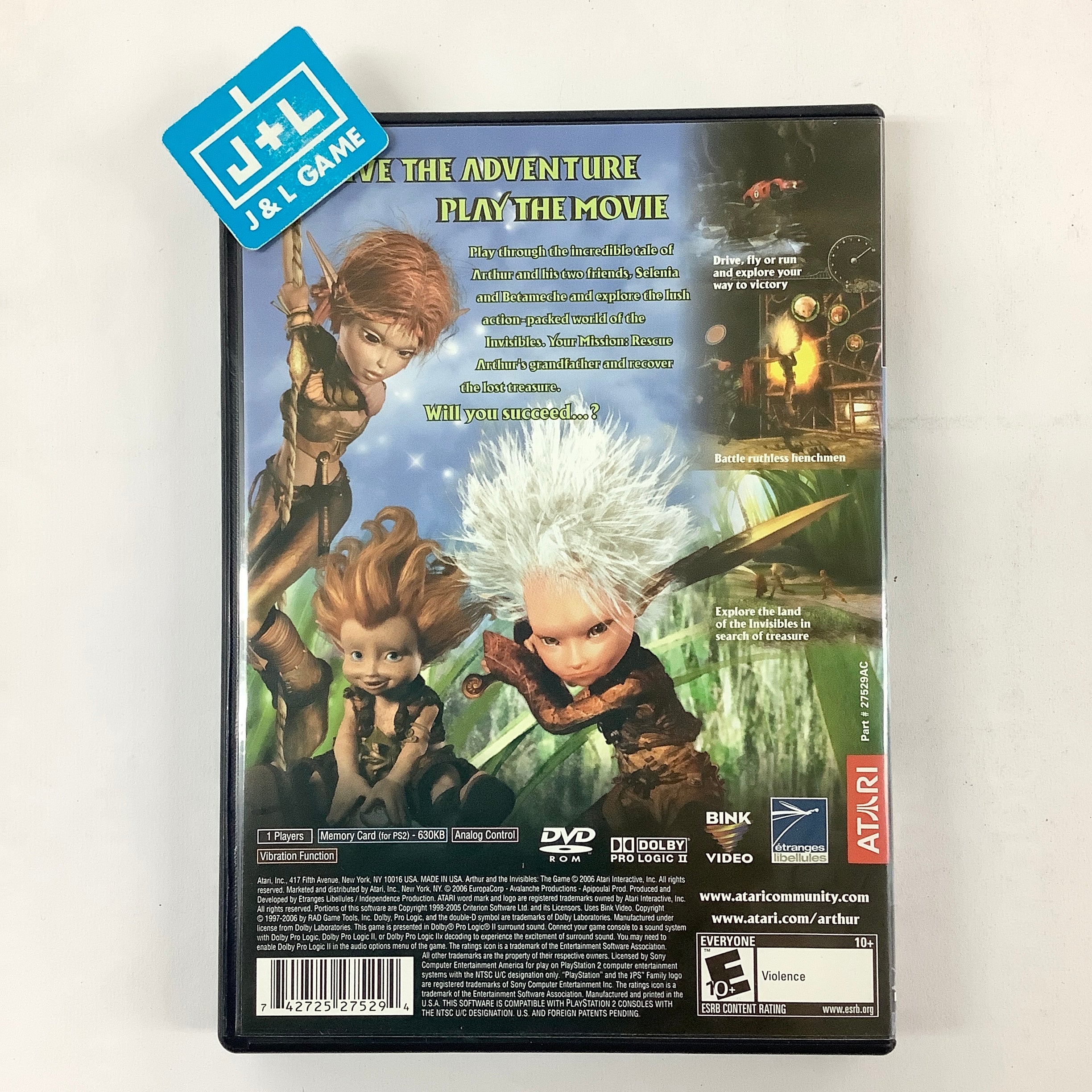 Arthur and the Invisibles: The Game - (PS2) PlayStation 2 [Pre-Owned] Video Games Atari SA   