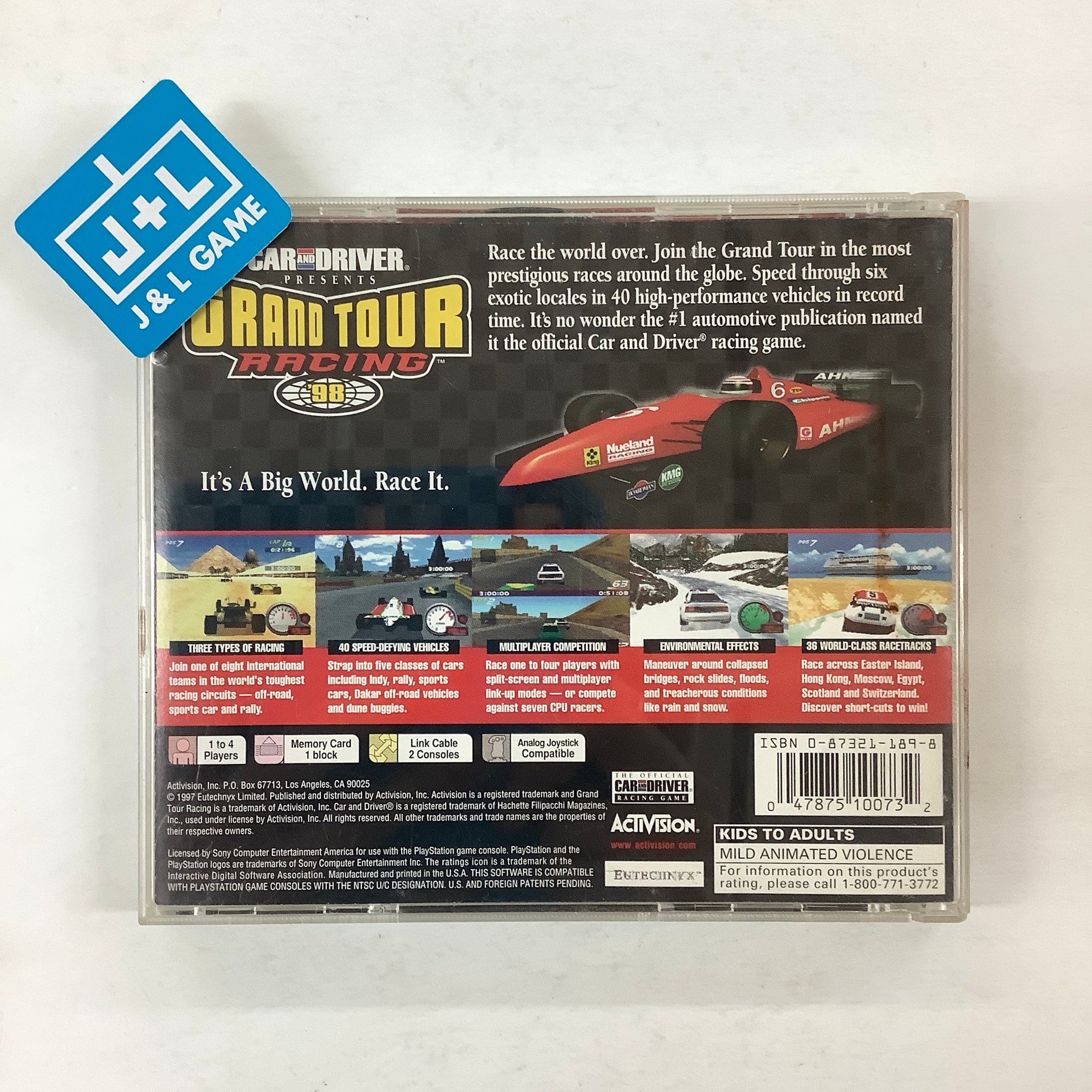 Car and Driver Presents: Grand Tour Racing '98 - (PS1) PlayStation 1 [Pre-Owned] Video Games Activision   