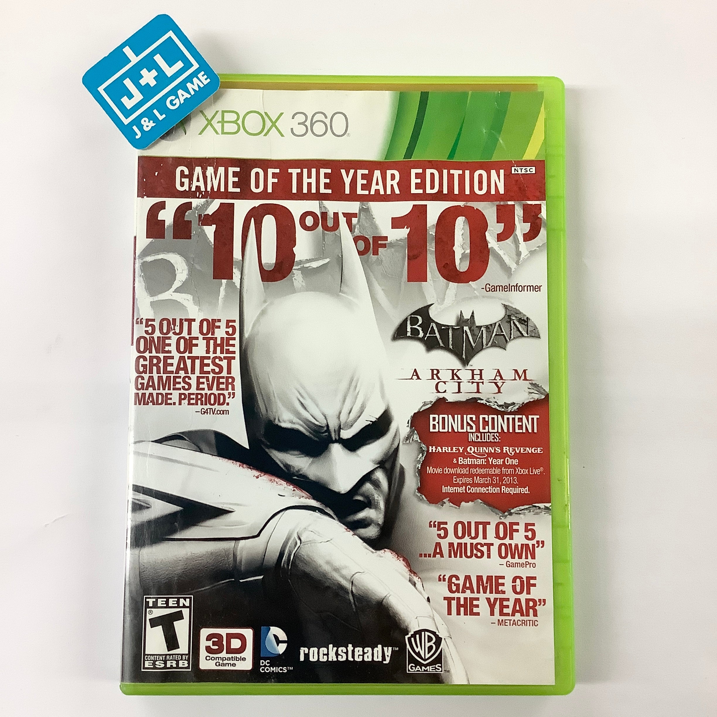 Batman: Arkham City - Game of the Year Edition - Xbox 360 [Pre-Owned] Video Games Warner Bros. Interactive Entertainment   