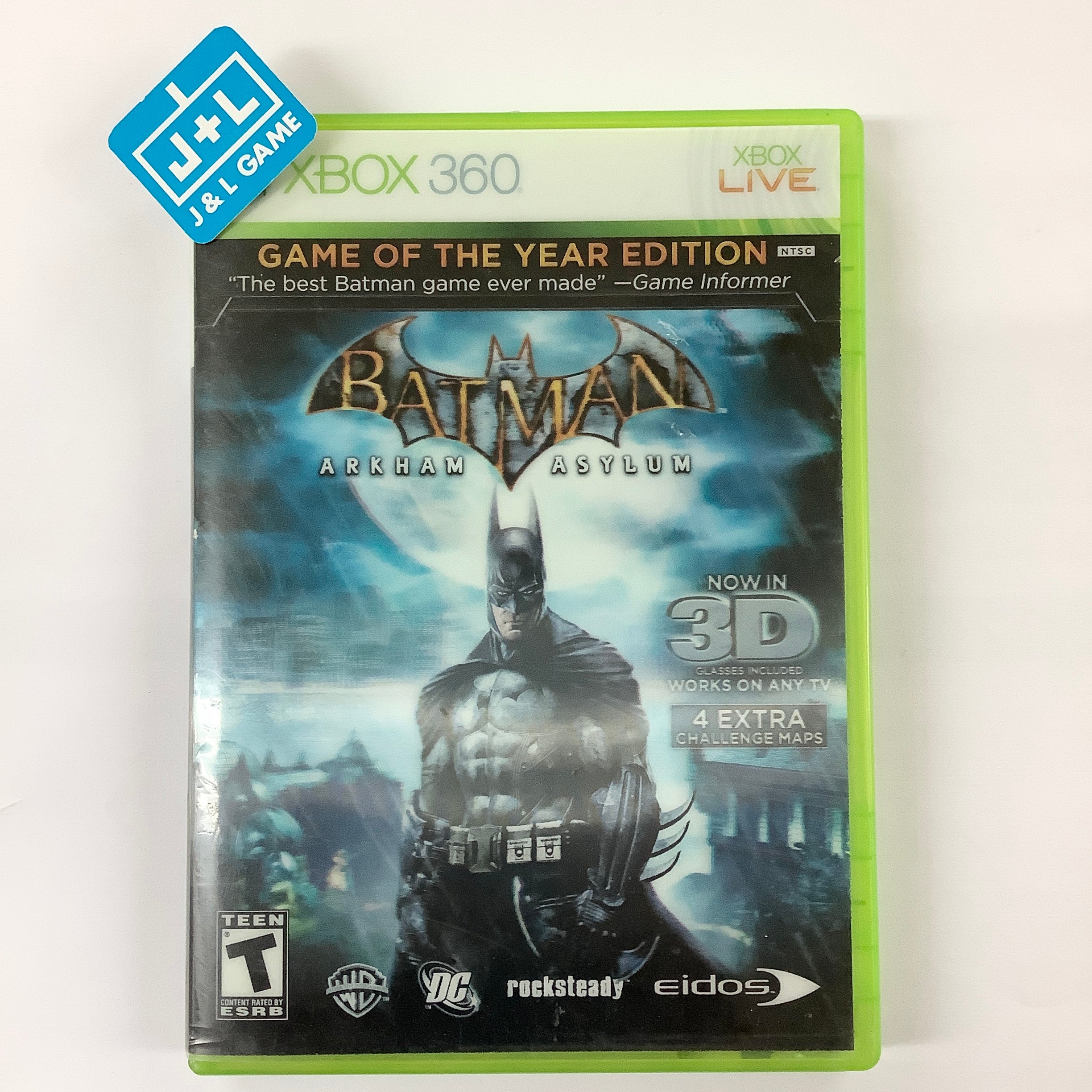 Batman: Arkham Asylum - Game of the Year Edition - Xbox 360 [Pre-Owned] Video Games Warner Bros. Interactive Entertainment   