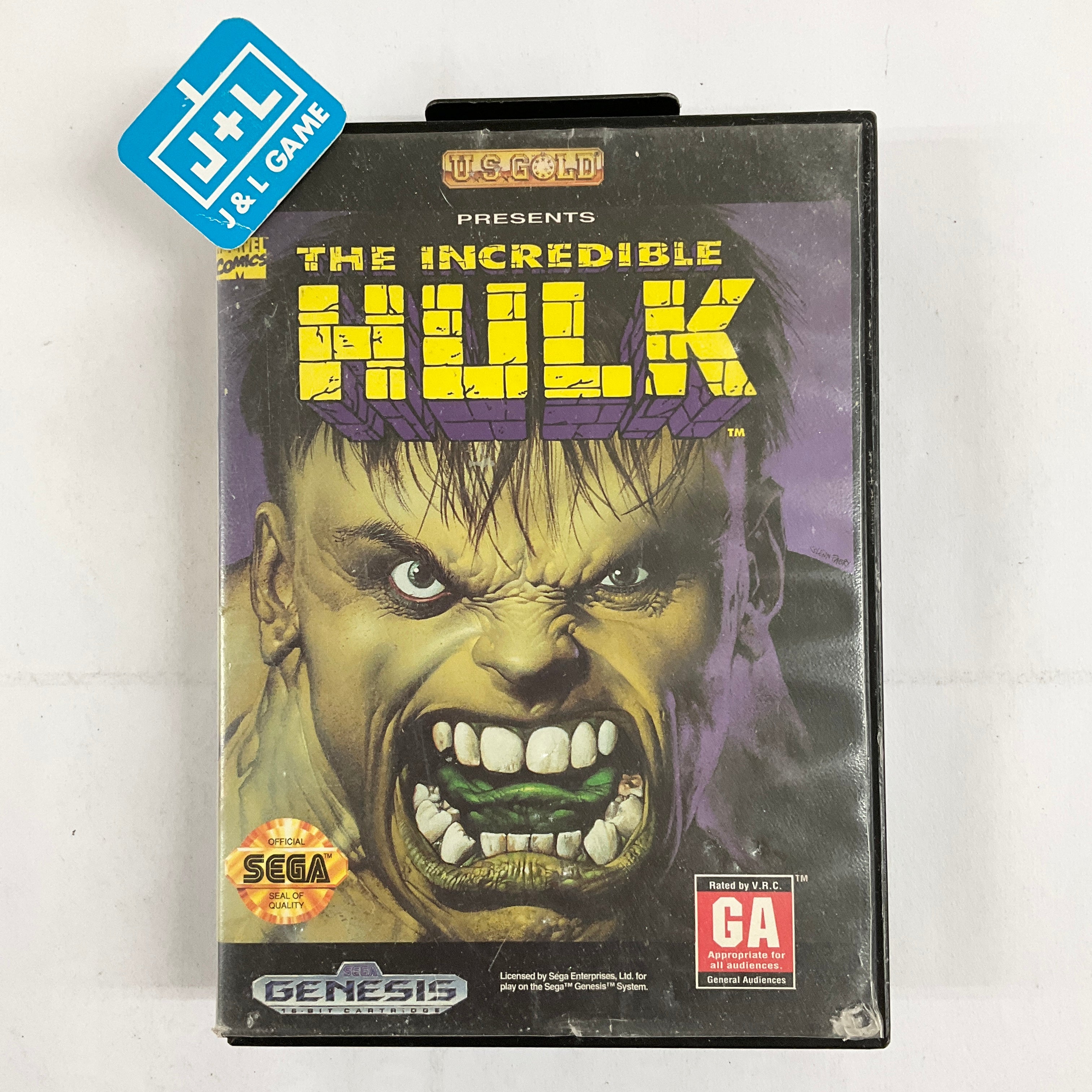 The Incredible Hulk - (SG) SEGA Genesis [Pre-Owned] Video Games U.S. Gold   