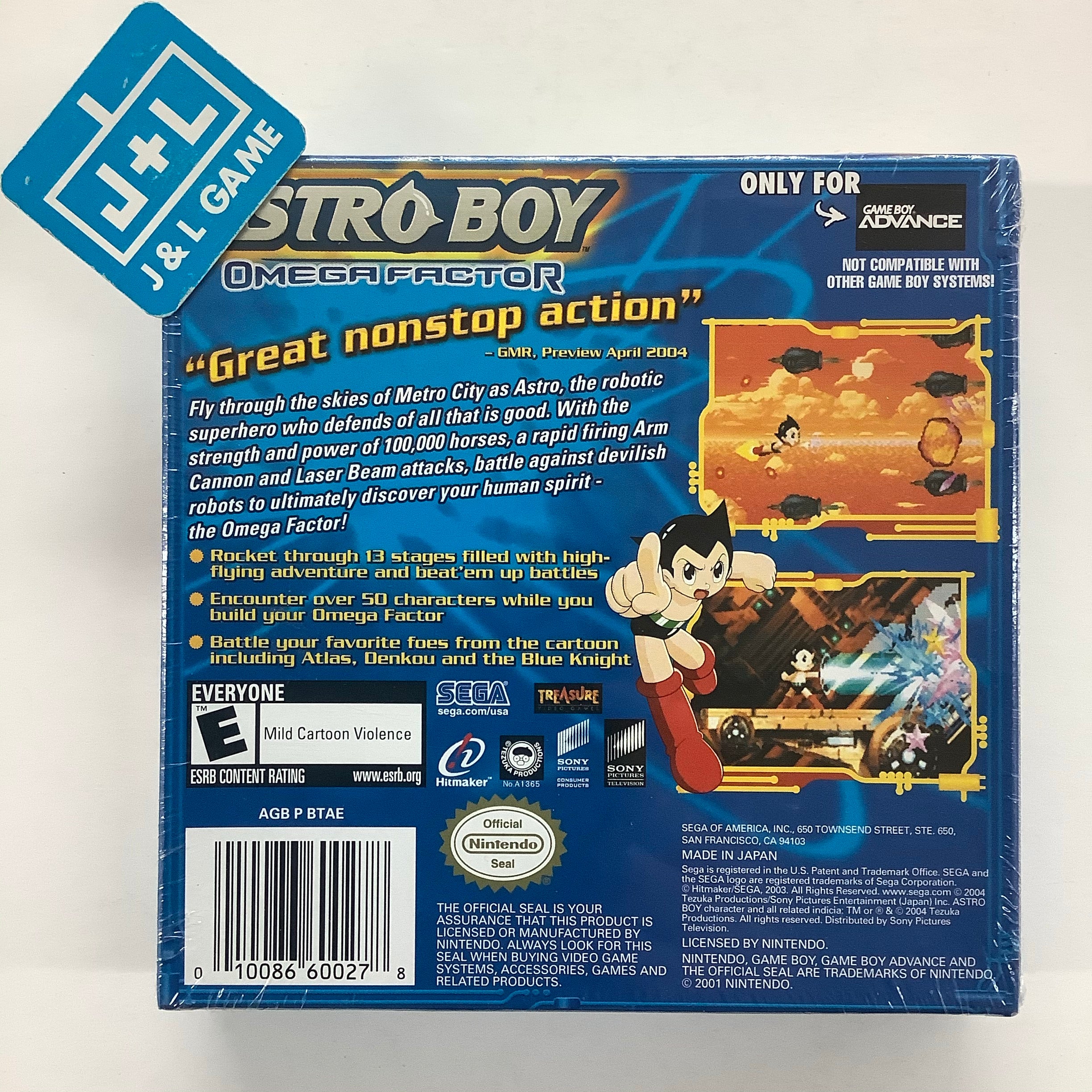 Astro Boy: Omega Factor - (GBA) Game Boy Advance Video Games Sega   