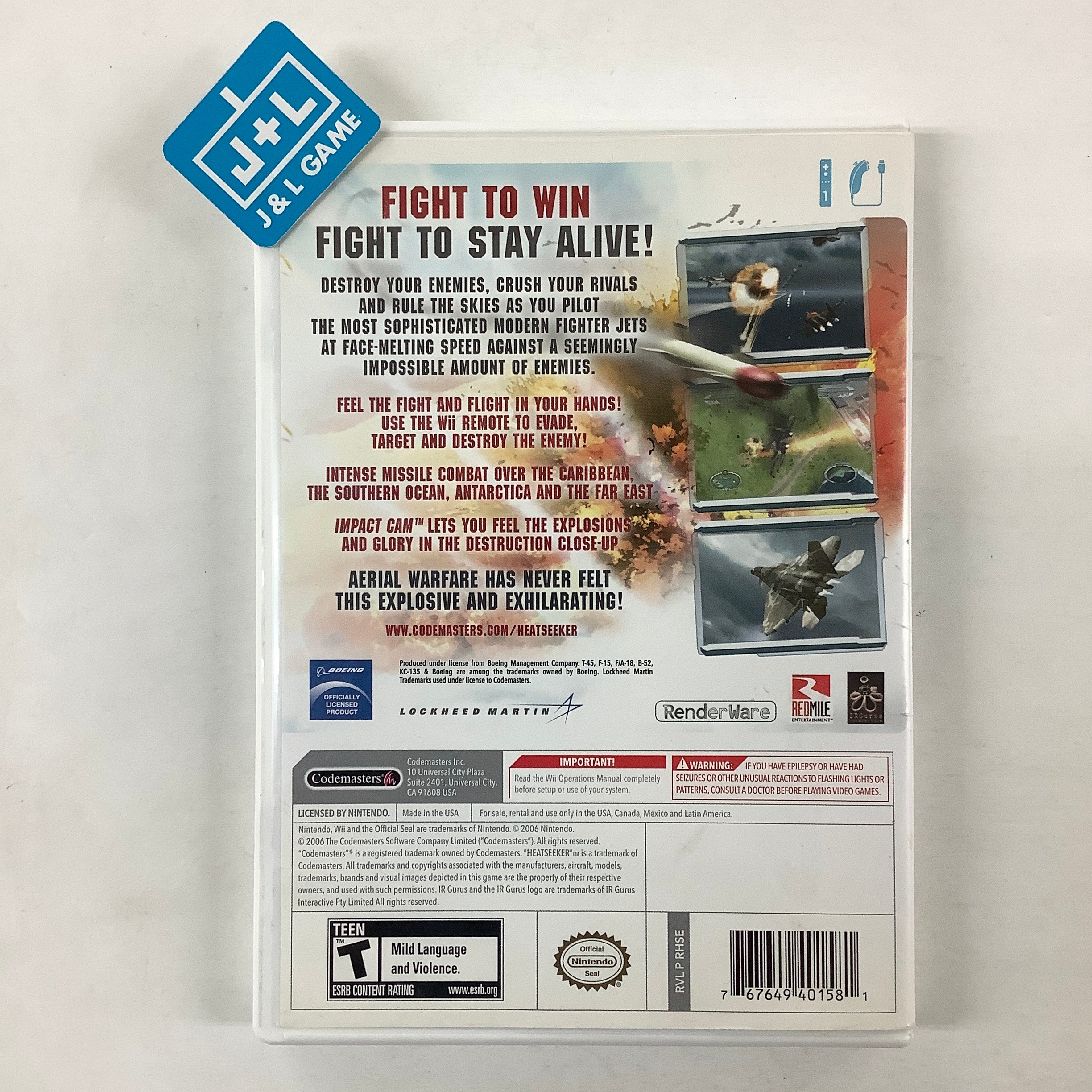 Heatseeker - Nintendo Wii [Pre-Owned] Video Games Codemasters   