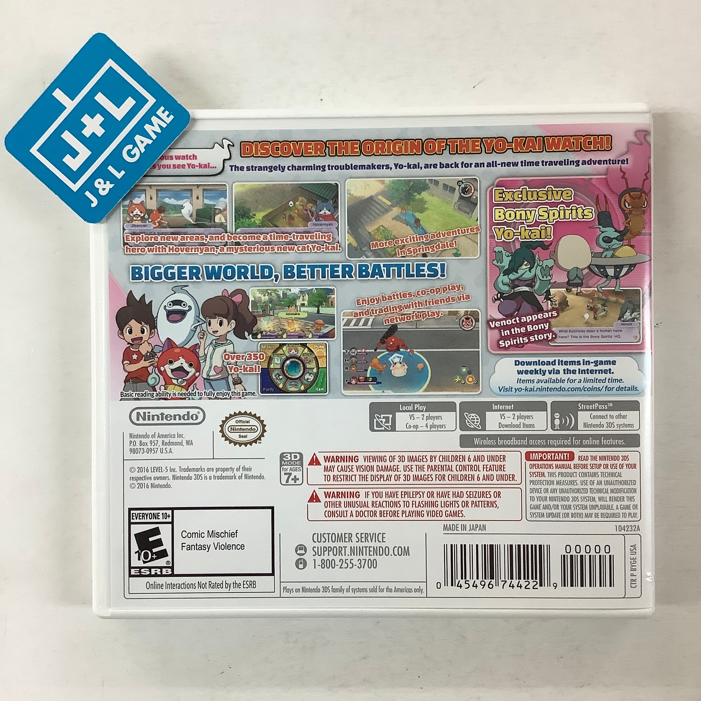 Yo-kai Watch 2: Bony Spirits - Nintendo 3DS [Pre-Owned] Video Games Nintendo   