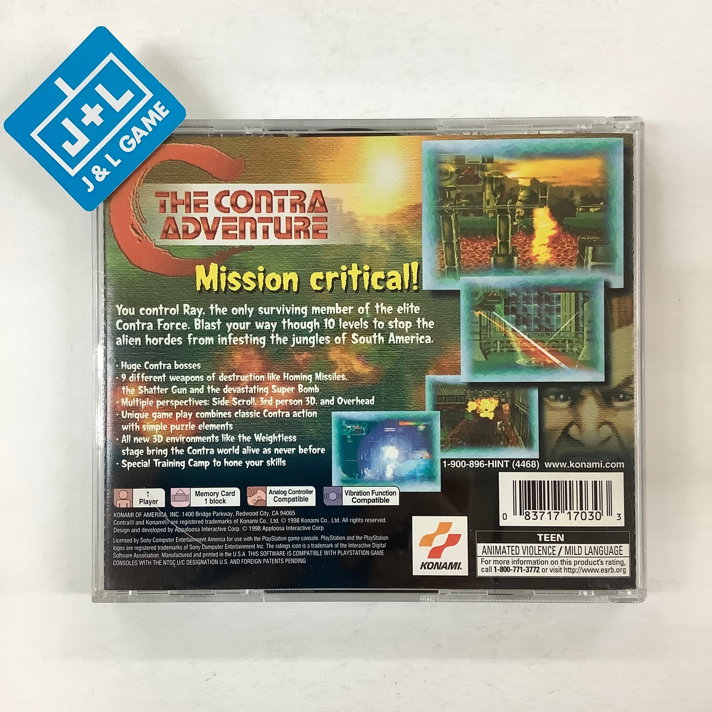 C: The Contra Adventure - (PS1) PlayStation 1 [Pre-Owned] Video Games Konami   