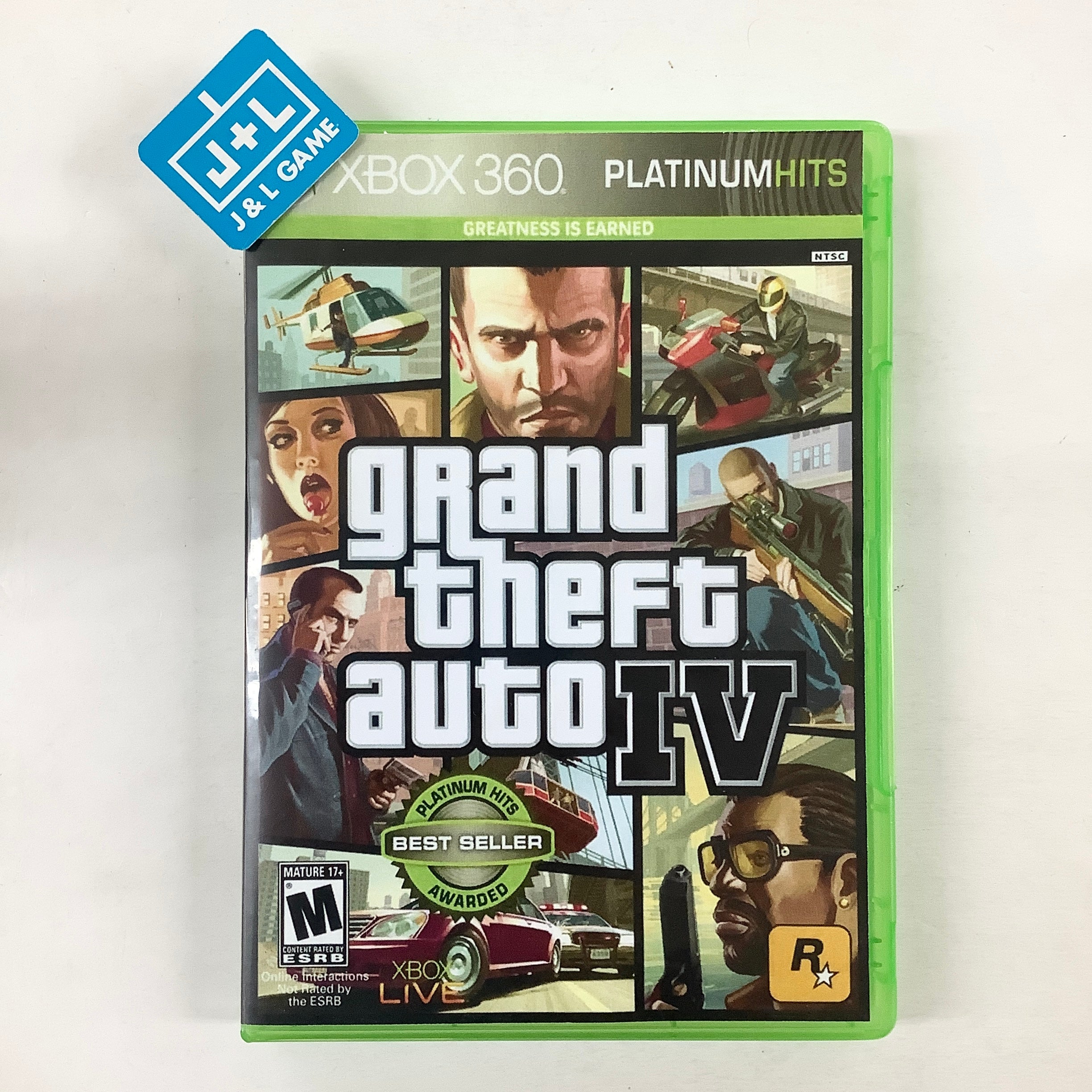 Grand Theft Auto IV (Platinum Hits) - Xbox 360 [Pre-Owned] Video Games Rockstar Games   