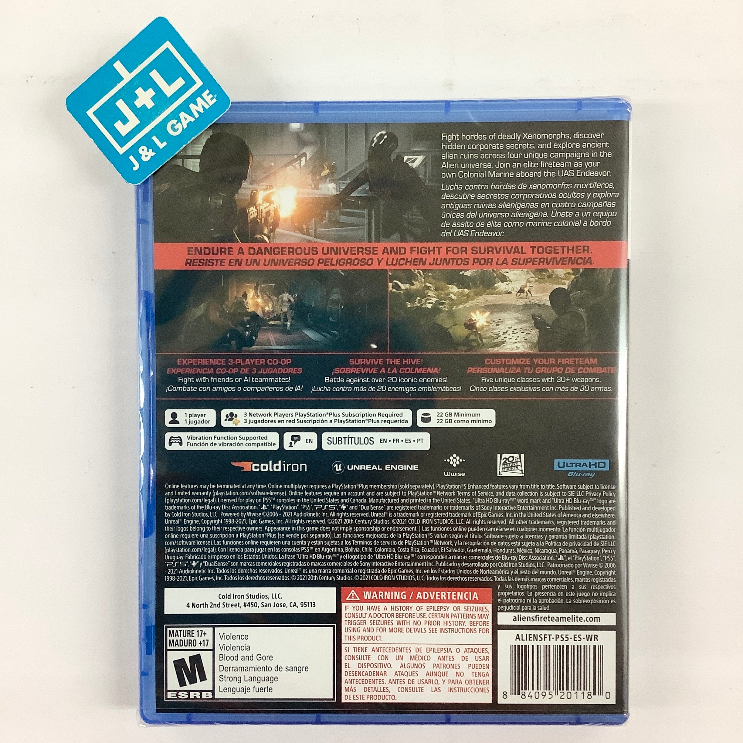 Aliens: Fireteam Elite - (PS5) PlayStation 5 Video Games Cold Iron Studios   