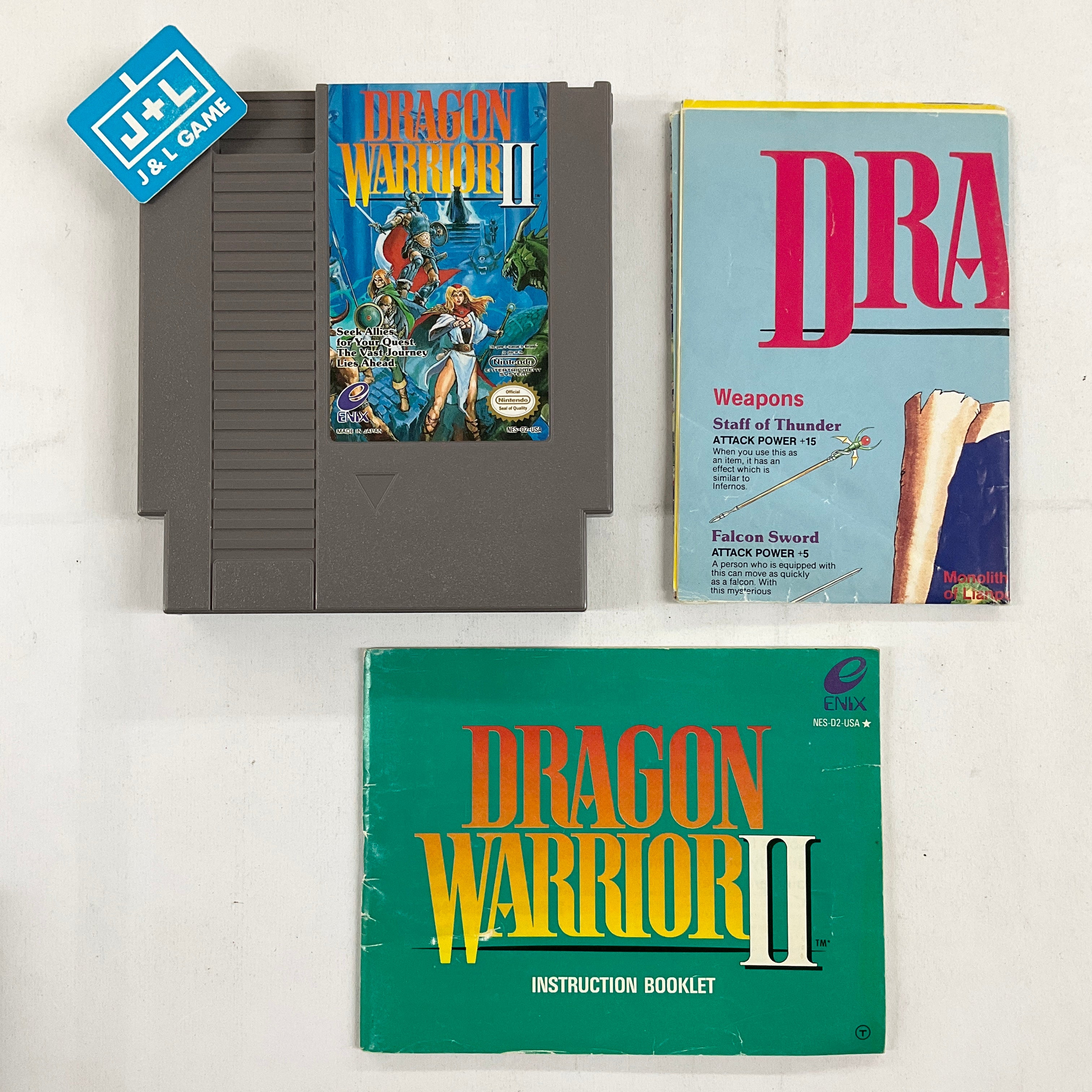 Dragon Warrior II - (NES) Nintendo Entertainment System [Pre-Owned] Video Games Enix America, Inc.   