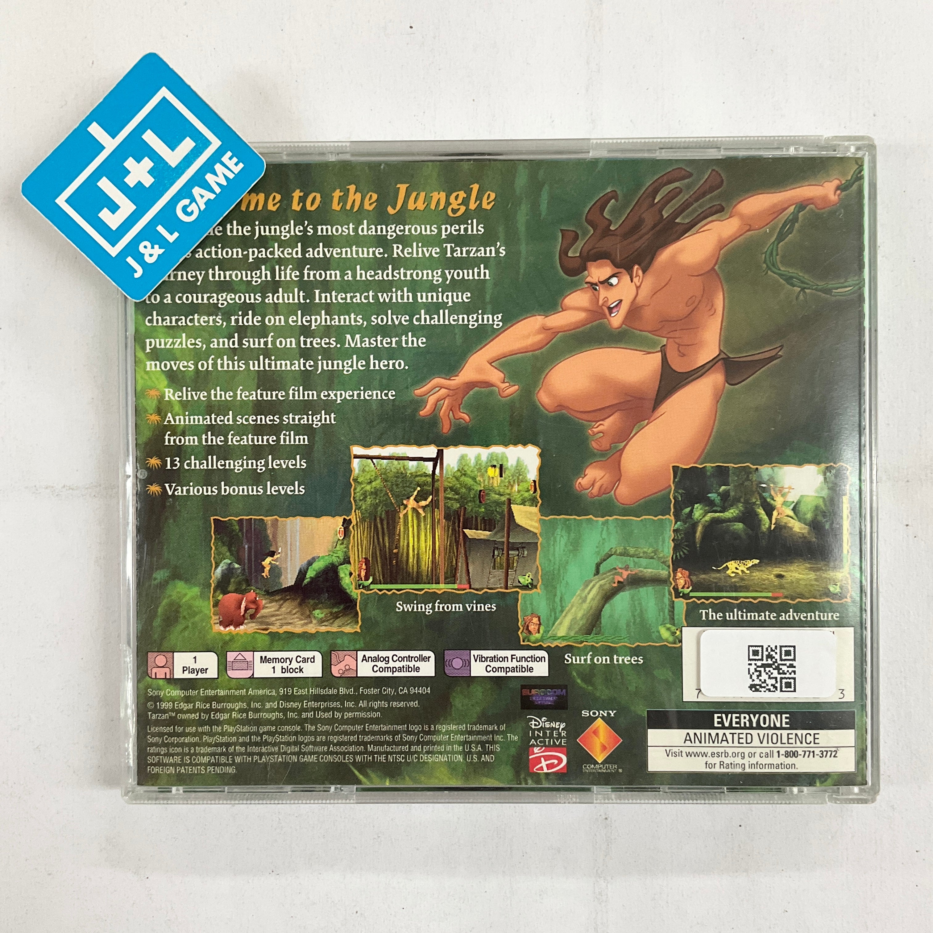 Walt Disney Pictures Presents: Tarzan (Greatest Hits) - PlayStation 1 [Pre-Owned] Video Games SCEA   