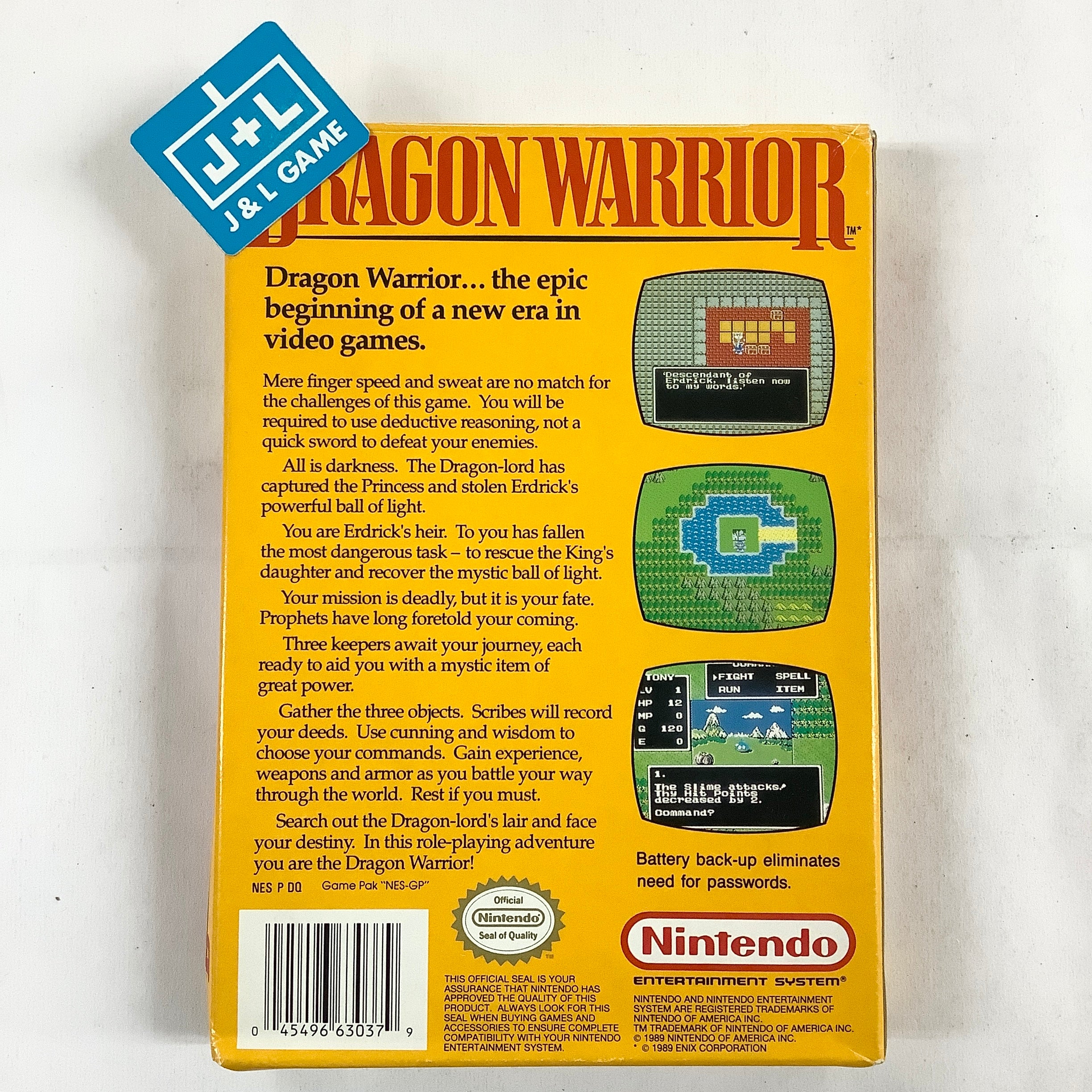 Dragon Warrior - (NES) Nintendo Entertainment System [Pre-Owned] Video Games Nintendo   