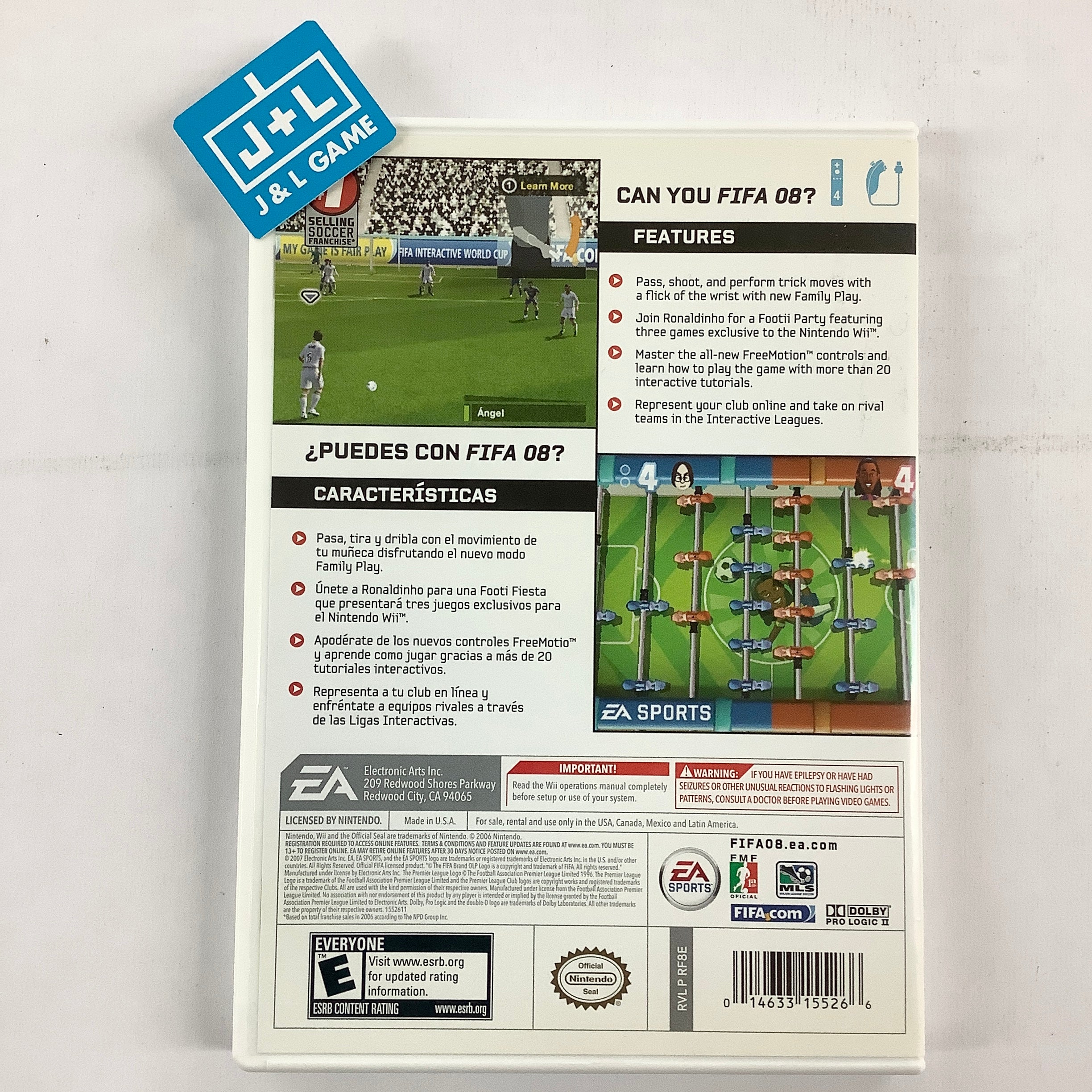 FIFA Soccer 08 - Nintendo Wii [Pre-Owned] Video Games Electronic Arts   