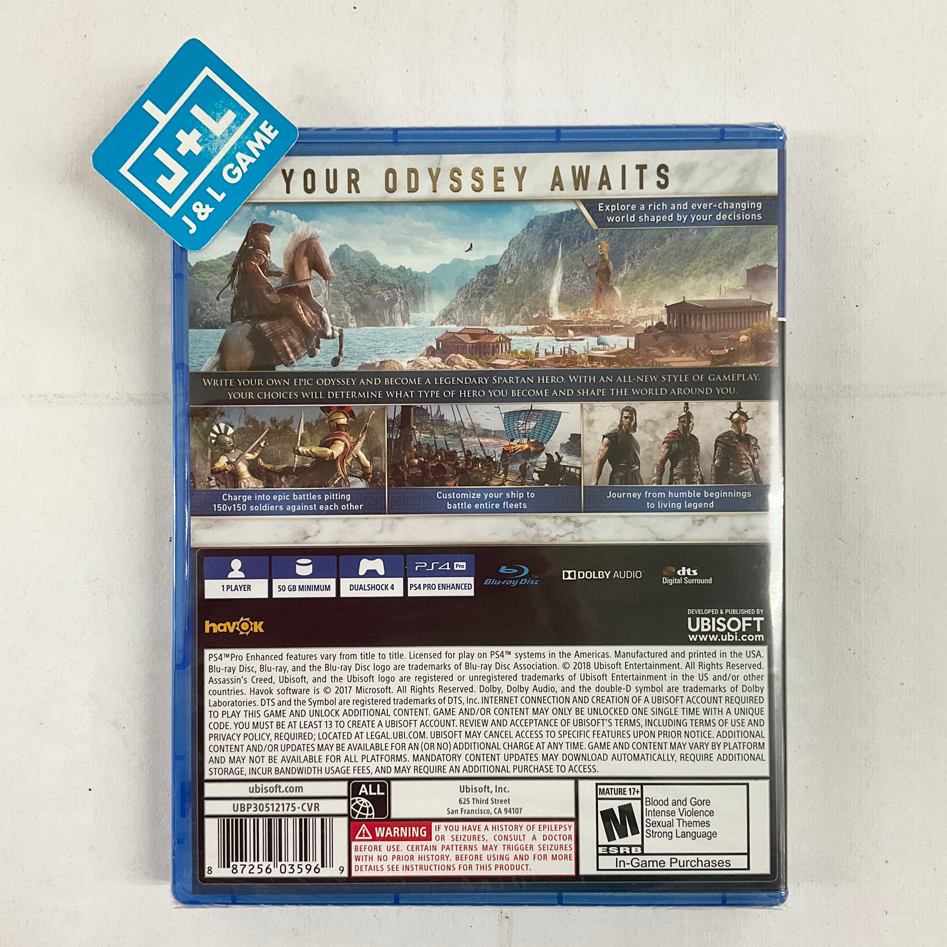 Assassin's Creed Odyssey - (PS4) PlayStation 4 Video Games Ubisoft   