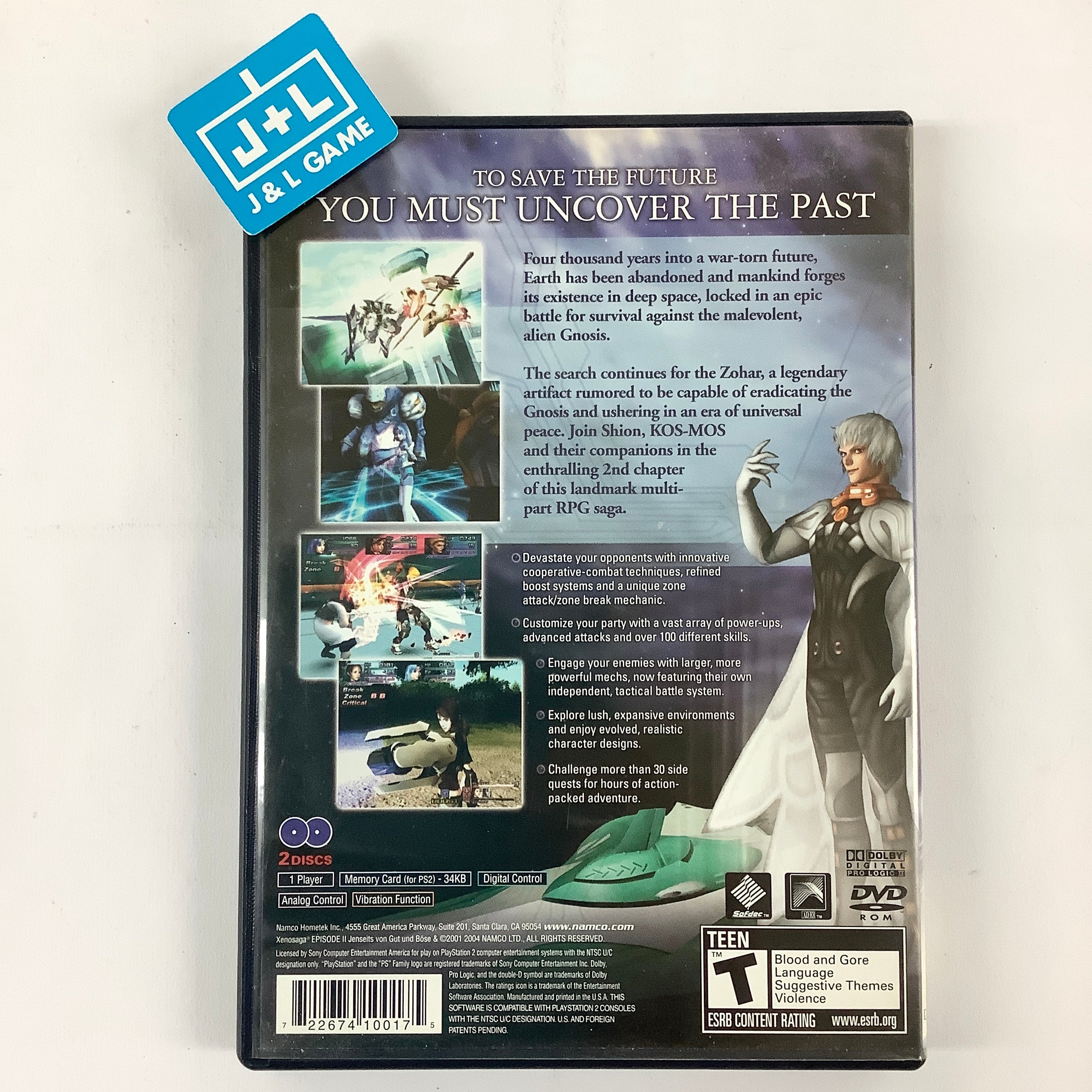 Xenosaga Episode II: Jenseits Von Gut und Bose - (PS2) PlayStation 2 [Pre-Owned] Video Games BANDAI NAMCO Entertainment   