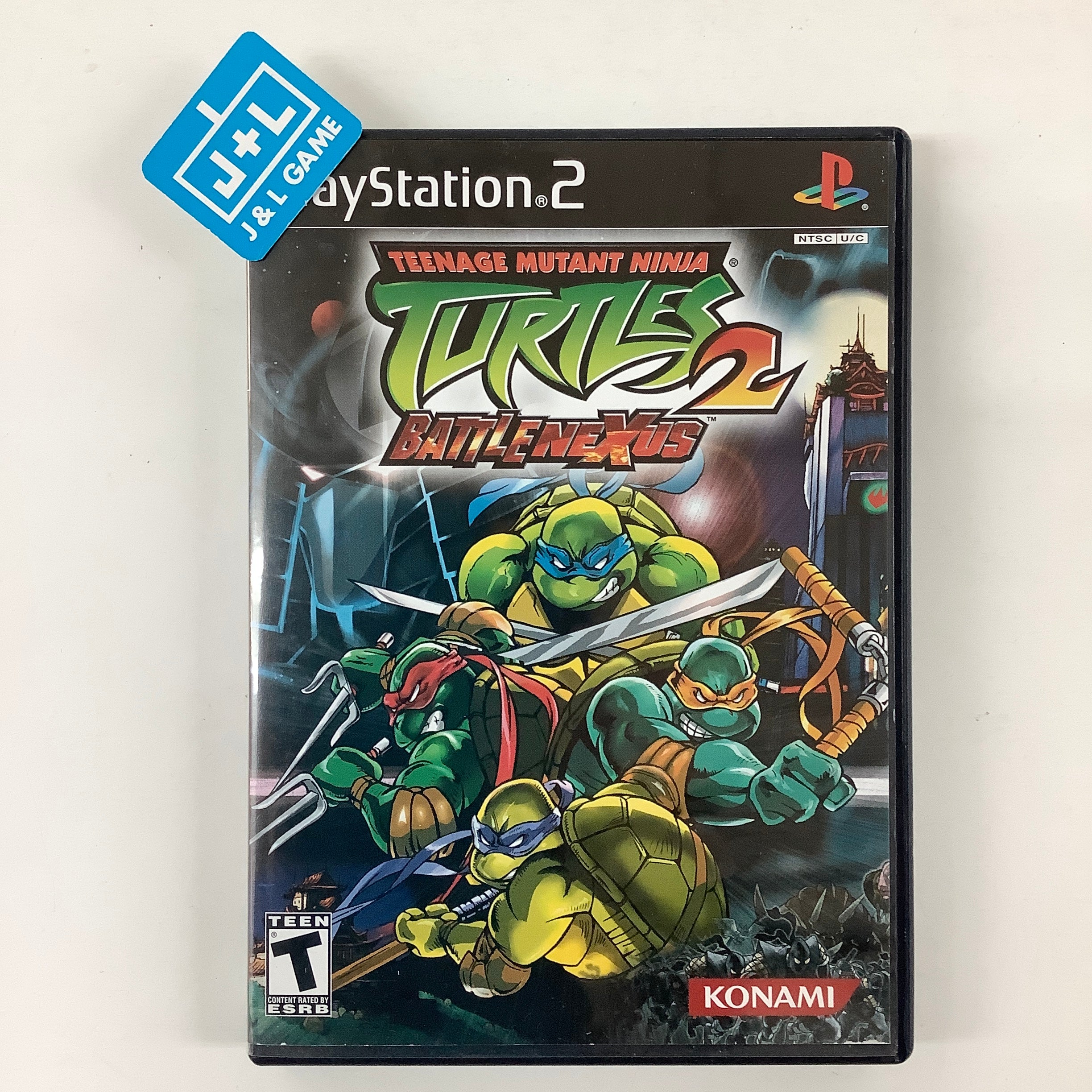 Teenage Mutant Ninja Turtles 2: Battle Nexus - (PS2) PlayStation 2 [Pre-Owned] Video Games Konami   