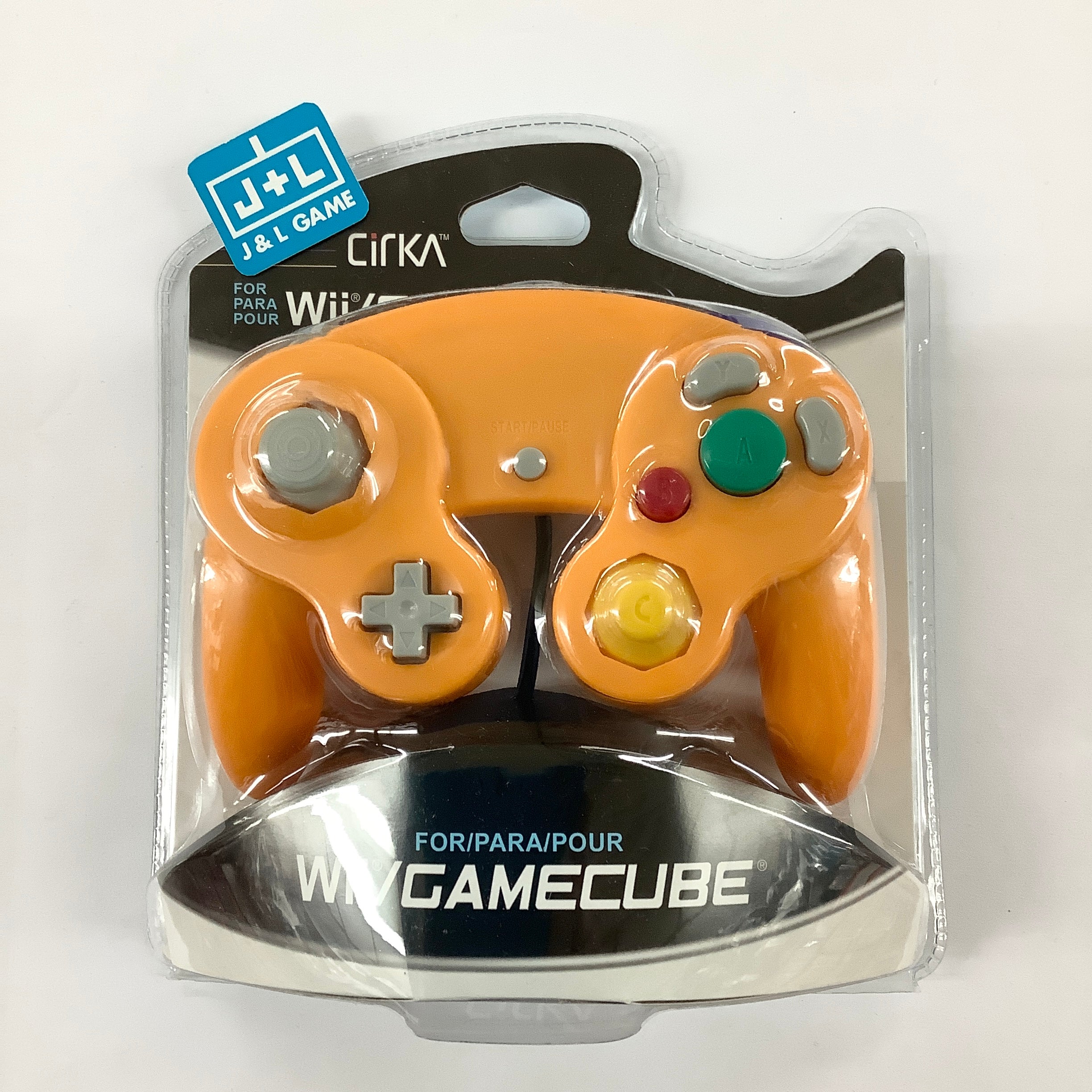 CirKa GameCube/Wii Wired Controller (Orange) - (GC) GameCube Video Games Cirka   