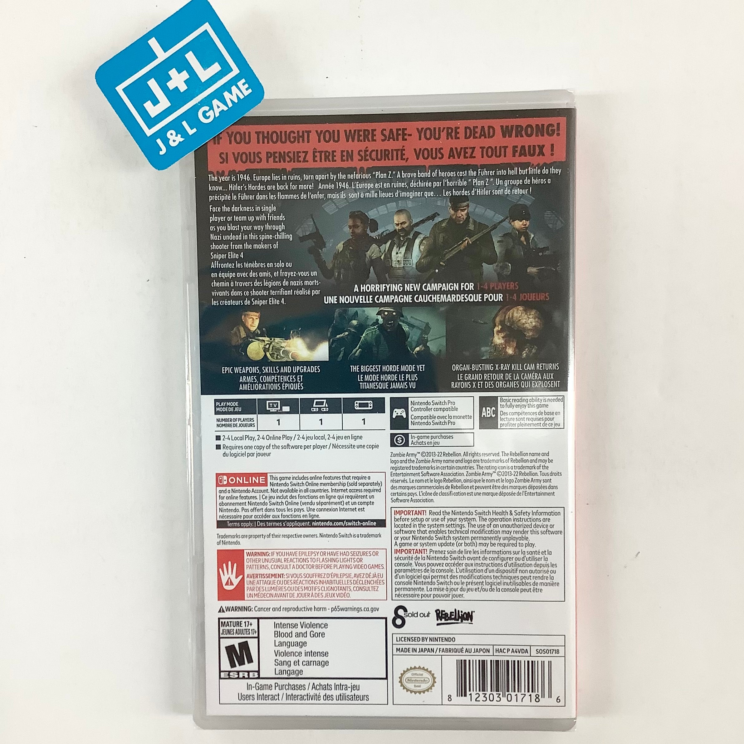 Zombie Army 4: Dead War - (NSW) Nintendo Switch Video Games U&I Entertainment   