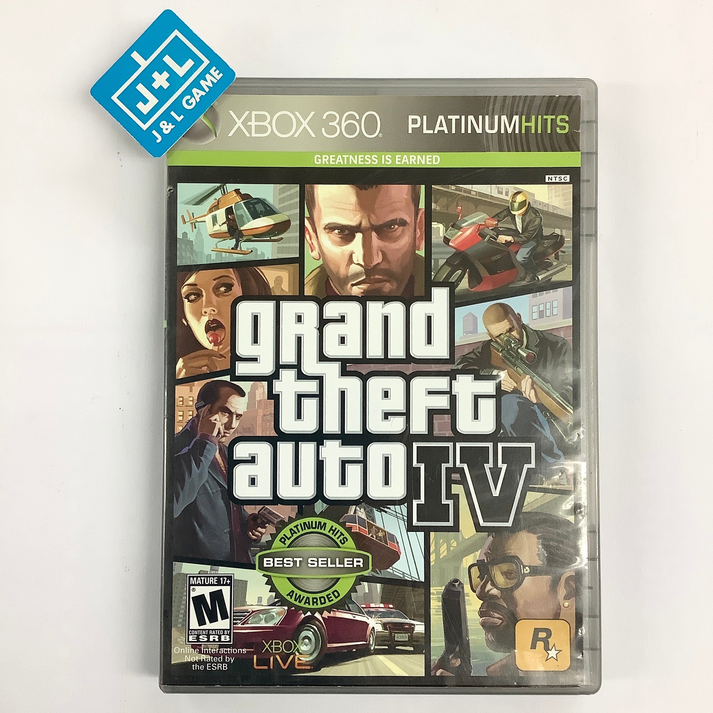 Grand Theft Auto IV (Platinum Hits) - Xbox 360 [Pre-Owned] Video Games Rockstar Games   