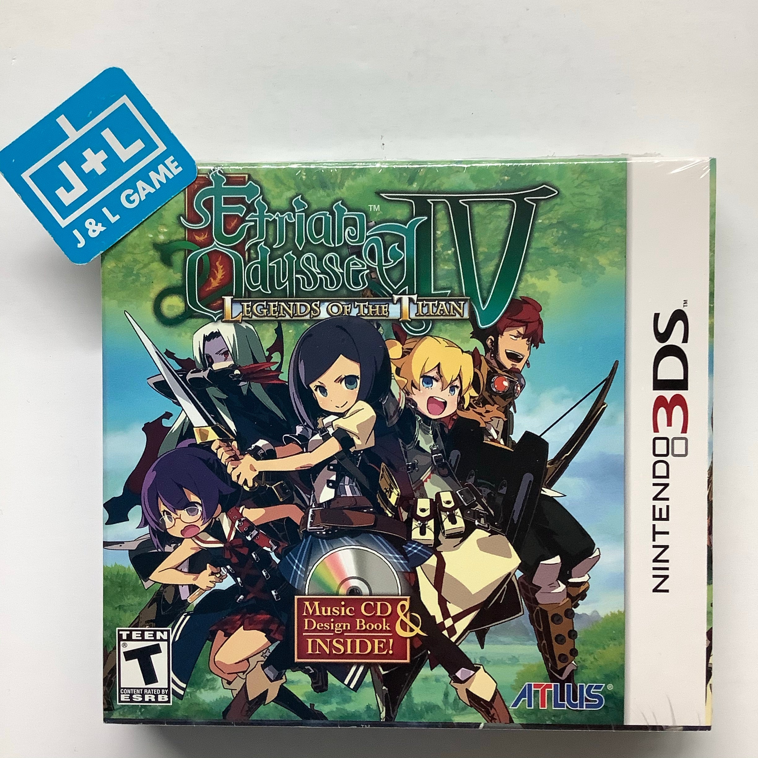 Etrian Odyssey IV: Legends of the Titan (w/ Music CD & Design Book) - Nintendo 3DS Video Games Atlus   