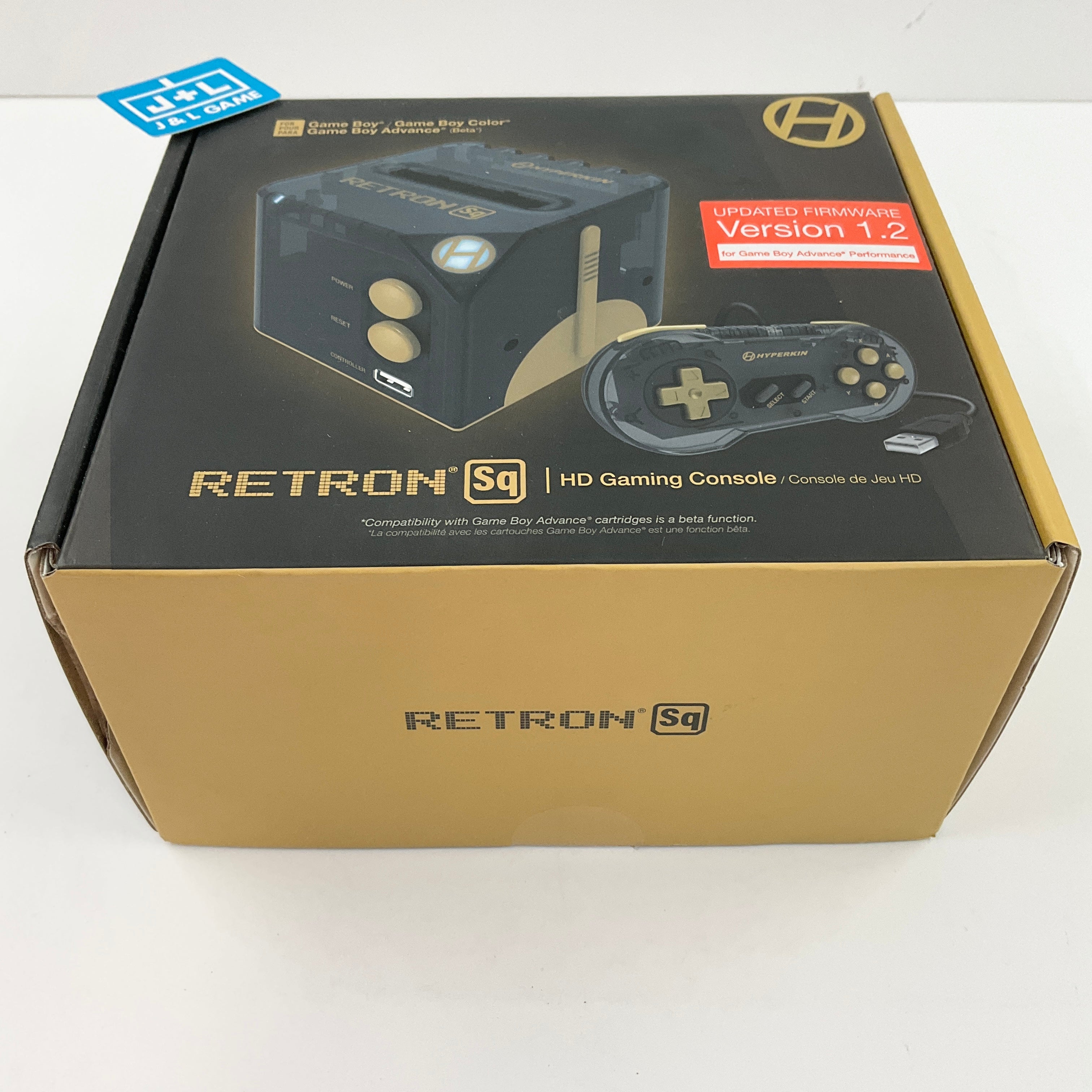 Hyperkin RetroN Sq: HD Gaming Console for Game Boy/Color/ Game Boy Advance (Black & Gold) - Game Boy Advance [UNBOXING] CONSOLE Hyperkin   